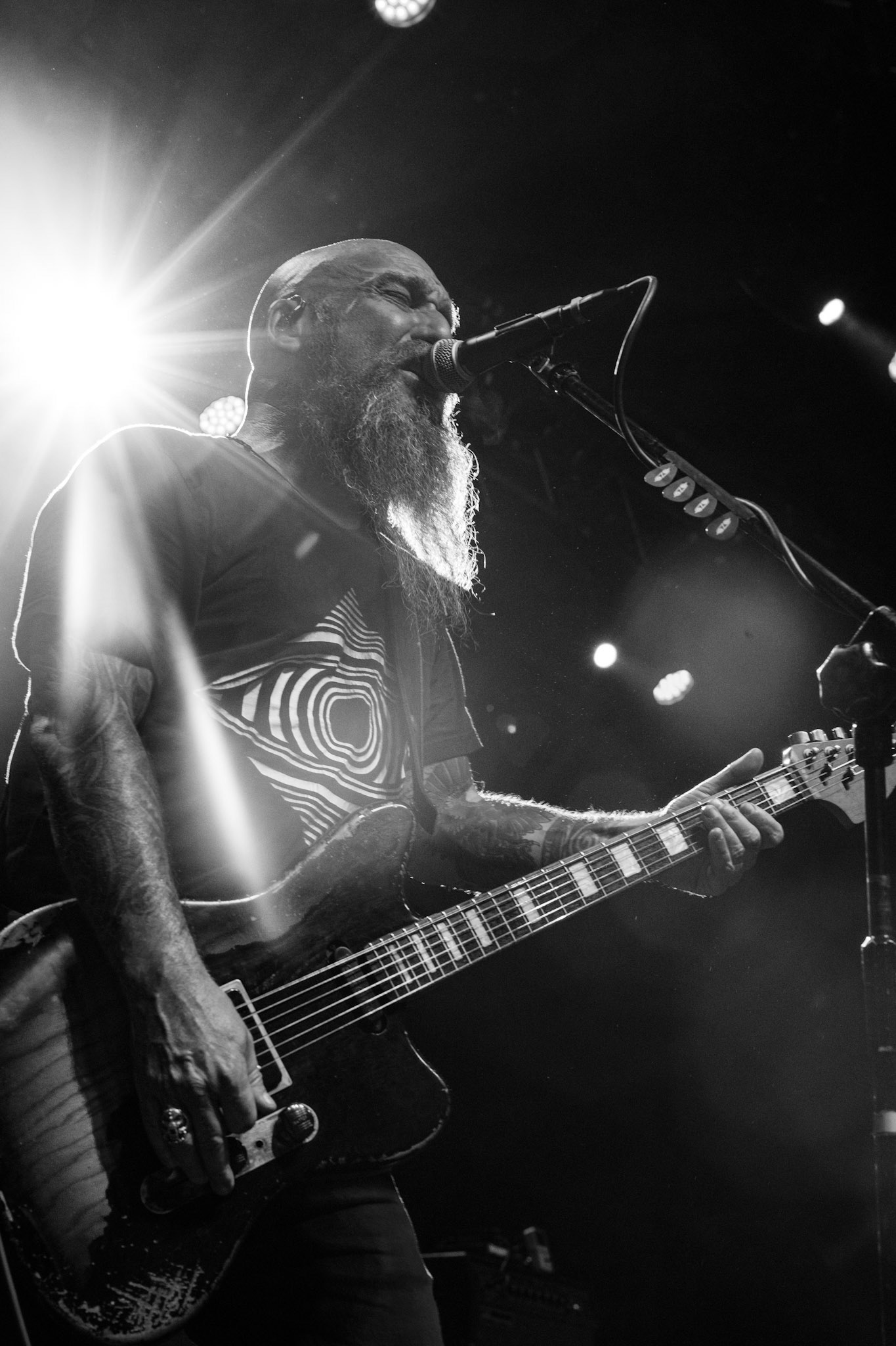 Neurosis - USA Oakland - pionierzy post metalu w warszawskiej Progresji, formacja kalifornijczyków napędzana przez Scott Kelly i Steve von Till wyszła od sluge metal, industrial, doom metal, hardcore punk, grunge, southern rock, po noise rock. Produkcja Knock Out Productions, fot. Andrzej kaziq Wasilkiewicz/Reporter