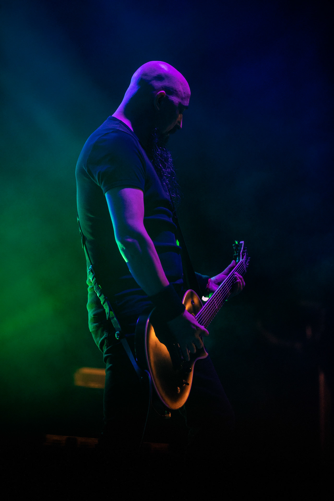 16.09.2021 Paradise Lost - koncert  Krakow, Hype Park,Knock Out Production, Nuclear Blast, n/z Aaron Aedy – gitara rytmiczna,Fot. Andrzej Wasilkiewicz/Reporter