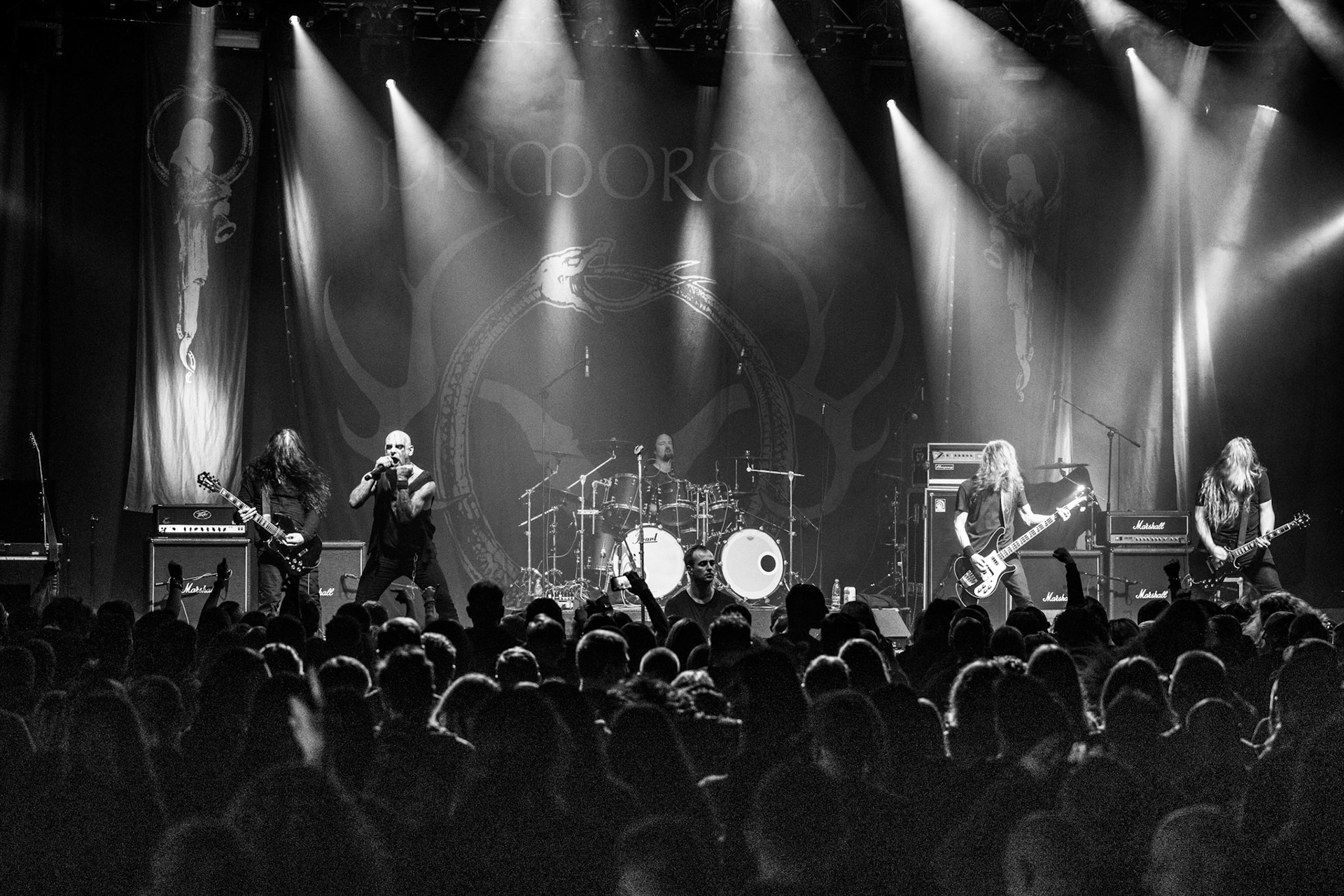 21.12.2019 Metalowa Wigilia 2019 w warszawskiej Progresji.
Koncert zespołu Primordial, irlandzki metal.
Massive Music 
fot. Andrzej Wasilkiewicz/REPORTER