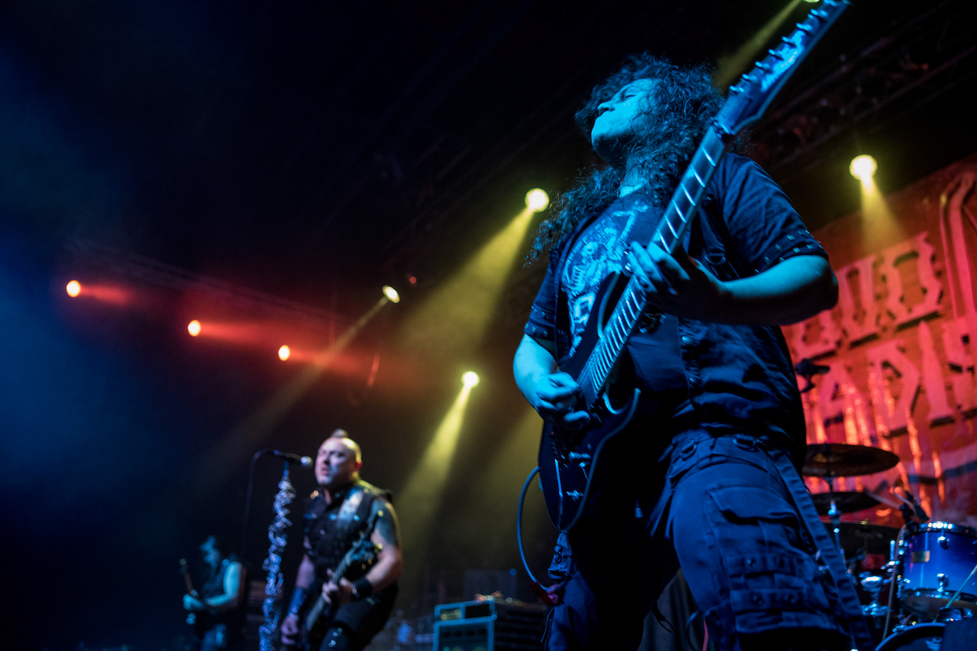 Legendy Metalu QUO VADIS - Thrash Metal - koncert Legendy Metalu w warszawskiej Progresji,
Tomasz "Skaya" Skuza - bass/vocal
Ian "Źdźbło" Bemolator- guitar
Mateusz "Matek" Lazar - guitar
Szymon "Sajmon" Synówka - drums
fot. Andrzej kaziq Wasilkiewicz