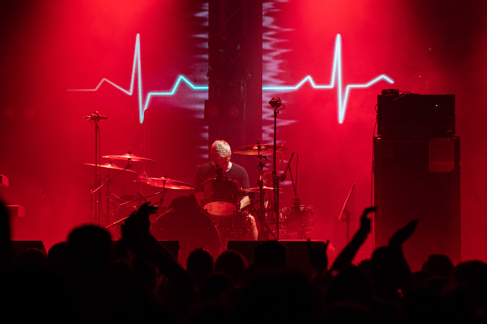 KULT - koncert Pomaranczowa Trasa 2021 - Warszawa Stodoła. 29 pazdziernika 2021. Tomasz Goehs perkusja,Rock, rock progresywny, rock alternatywny, punk, nowa fala, polski rock.fot. Andrzej kaziq Wasilkiewicz/Reporter