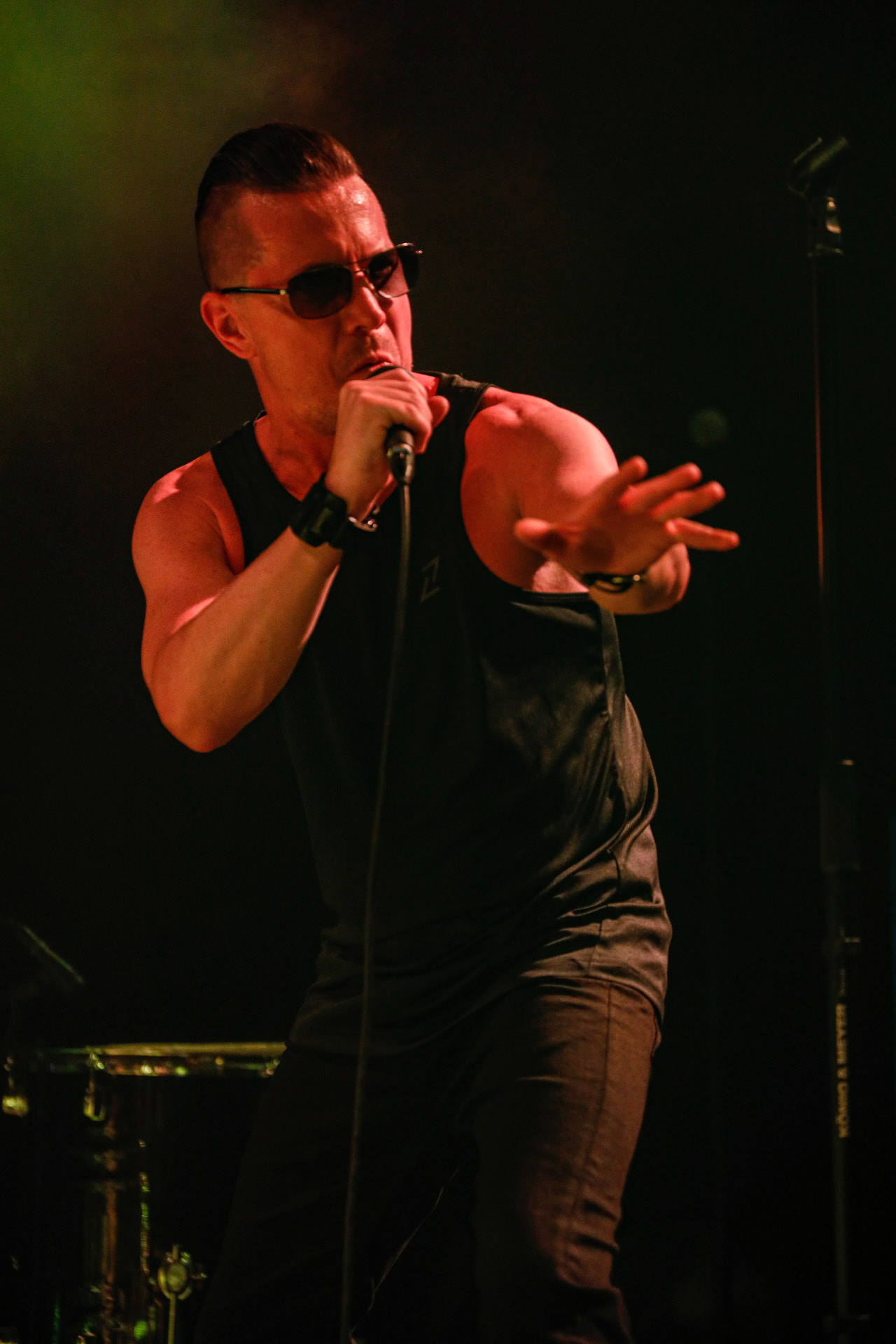 9.08.2022 TENSION CONTROL (Niemcy) - Oldschool EBM - Warszawski koncert w Progresji.  WiniaryBookings,fot. Andrzej Wasilkiewicz/kaziq.com