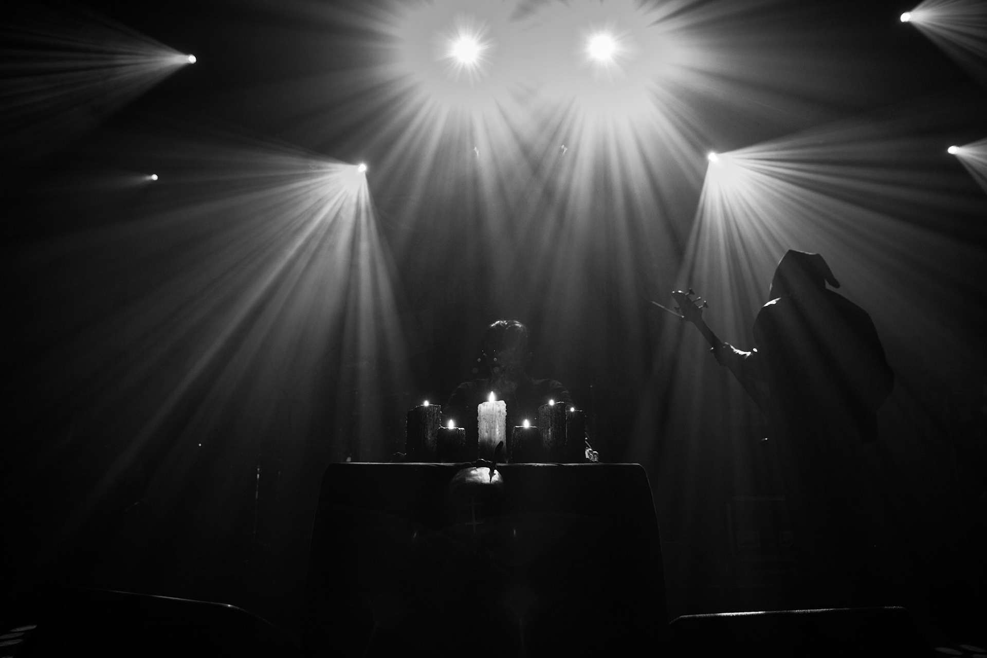 15.12.2019 koncert polskiego zespołu Blaze Of Perdition, Merry Christless 2019, Warszawa Klub Progresja,
black metal,
n/z Piotr "Mścisław" Bajus – gitara basowa, 
n/z Krzysztof "Wizun" Saran – perkusja,
n/z Łukasz "93" Barański – gitara,
n/z Paweł "Sonneillon" Marzec – wokal,
New Aeon Musick, Knock Out Productions
fot. Andrzej Wasilkiewicz/REPORTER