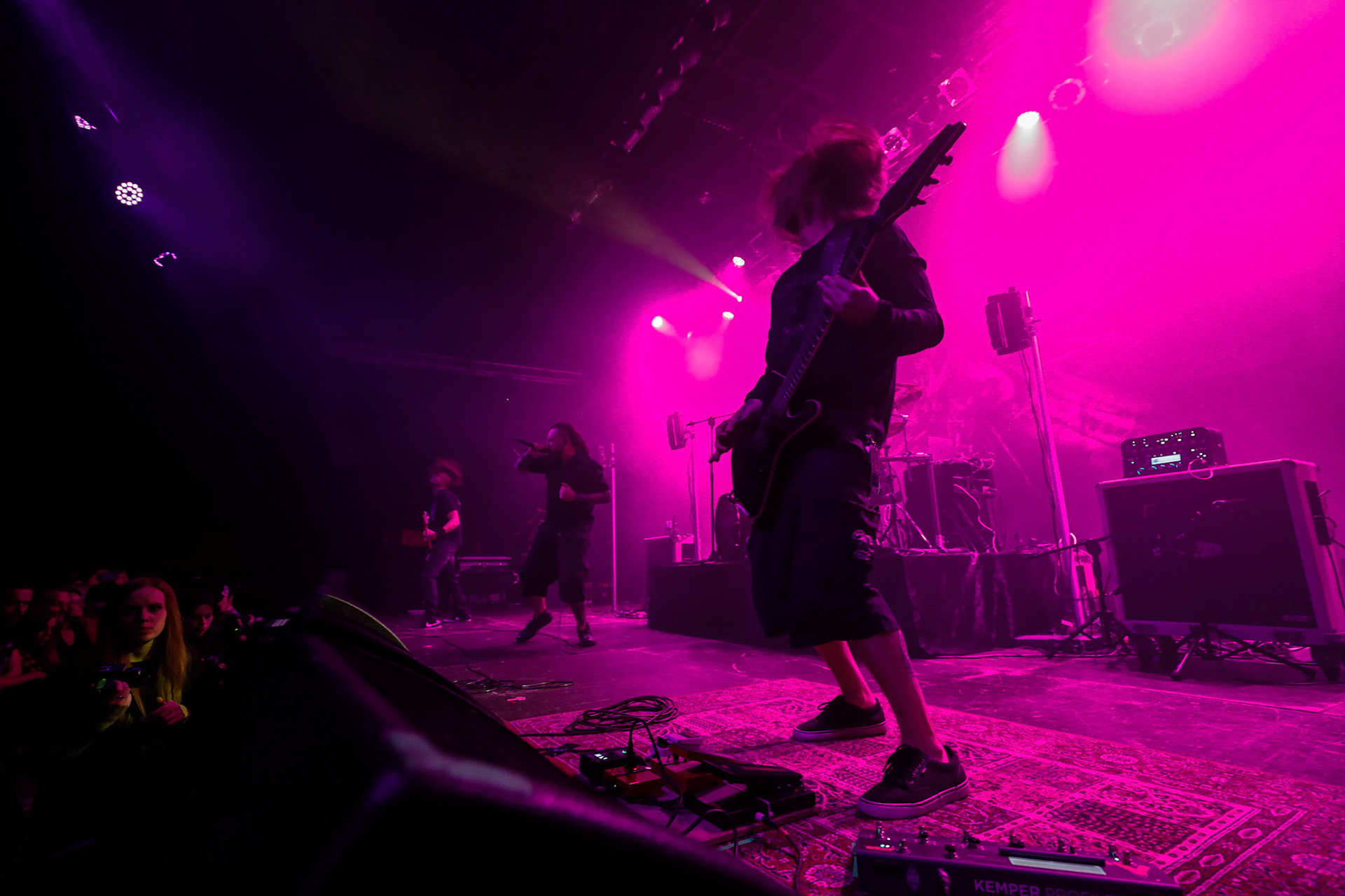 30.11.2018 Knock Out Tour 2018 - Warszawa Progresja - DECAPITATED - techniczny death metal, groove metal,

Wacław „Vogg” Kiełtyka gitara,
Rafał "Rasta" Piotrowski wokal, 
Michał "Młody" Łysejko perkusja,
Hubert Więcek gitara basowa, fot. Andrzej Wasilkiewicz/Reporter