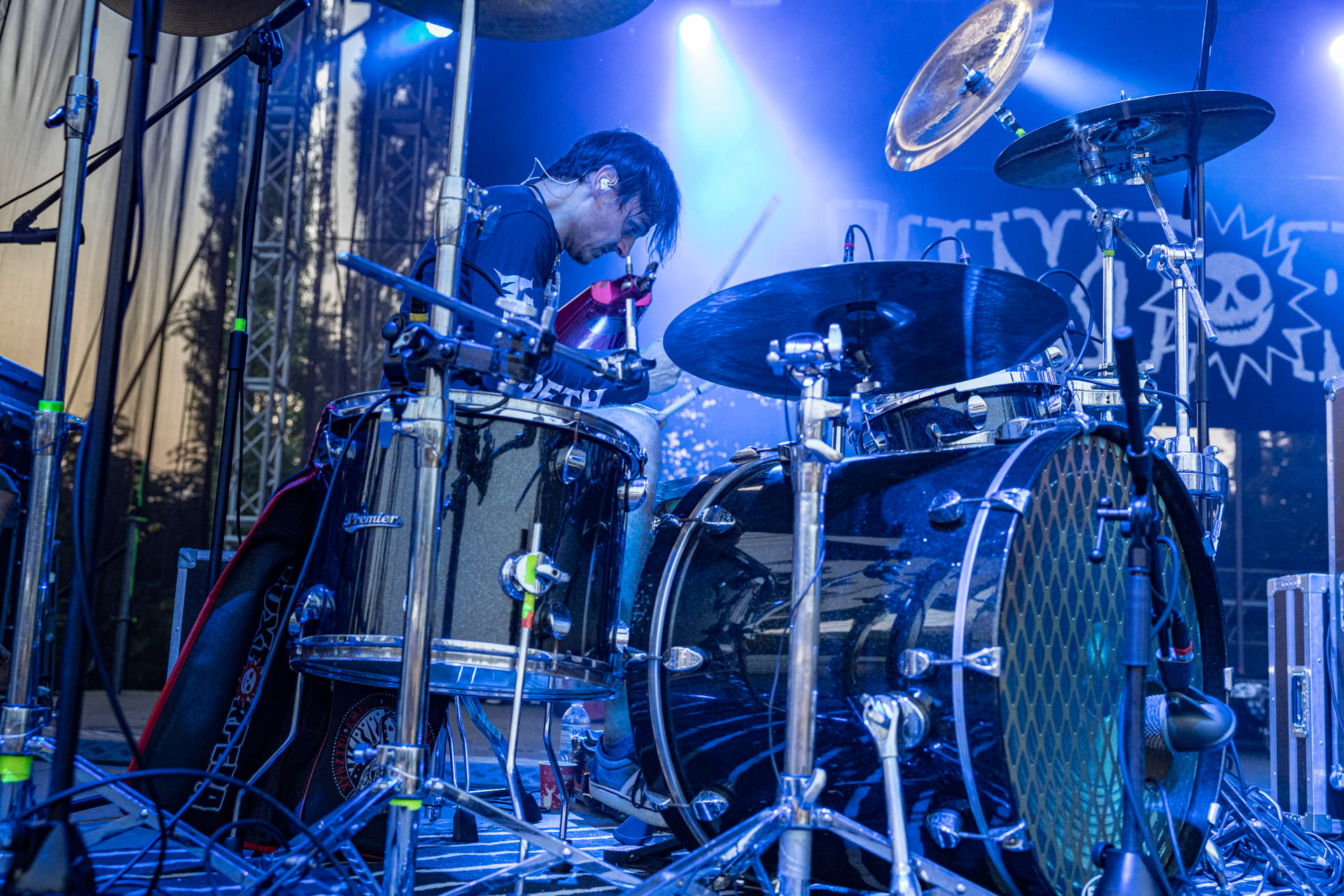 Koncert Luxtorpeda 10 urodziny. Warszawa Progresja.Gramy do Woli.n/z.Tomasz „Krzyżyk” Krzyżaniak – perkusjaFot. Andrzej kaziq Wasilkiewicz/Reporter