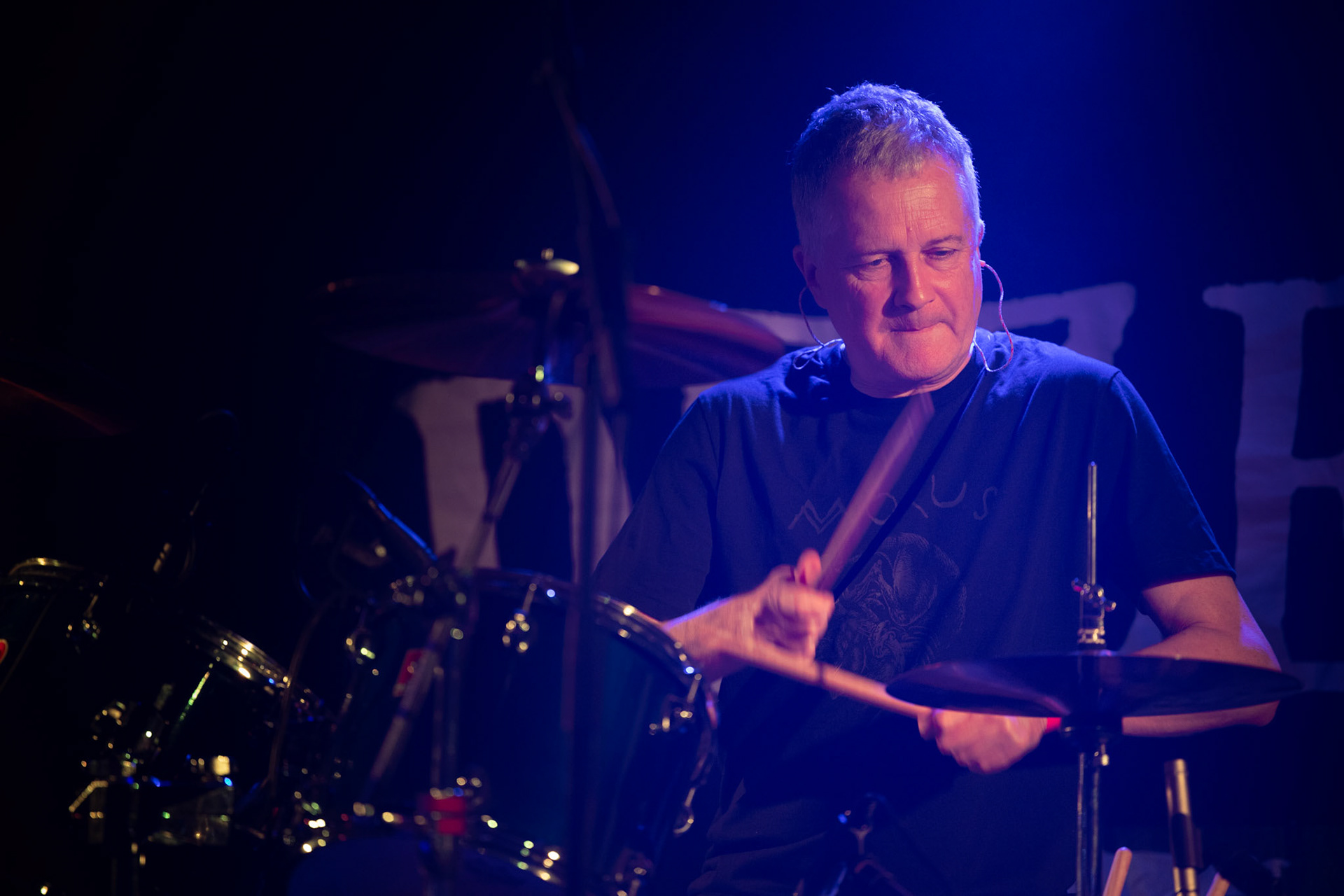 6.12.2019 Warszawa koncert Dezerter Klub Proxima 
N/z Krzysiek Grabowski perkusja, fot. Andrzej Wasilkiewicz/REPORTER