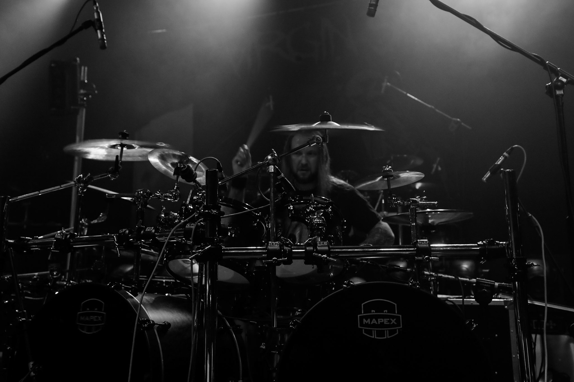 30.11.2018 Knock Out Tour 2018 - Warszawa Progresja -VIRGIN SNATCH  thrash metal, death metal,
Łukasz "Zielony" Zieliński wokal,
Grzegorz "Grysik" Bryła  gitara, 
Paweł Pasek  gitara, 
Piotr "Anioł" Wącisz  gitara basowa, 
Jacek Nowak perkusja,  fot. Andrzej Wasilkiewicz/Reporter