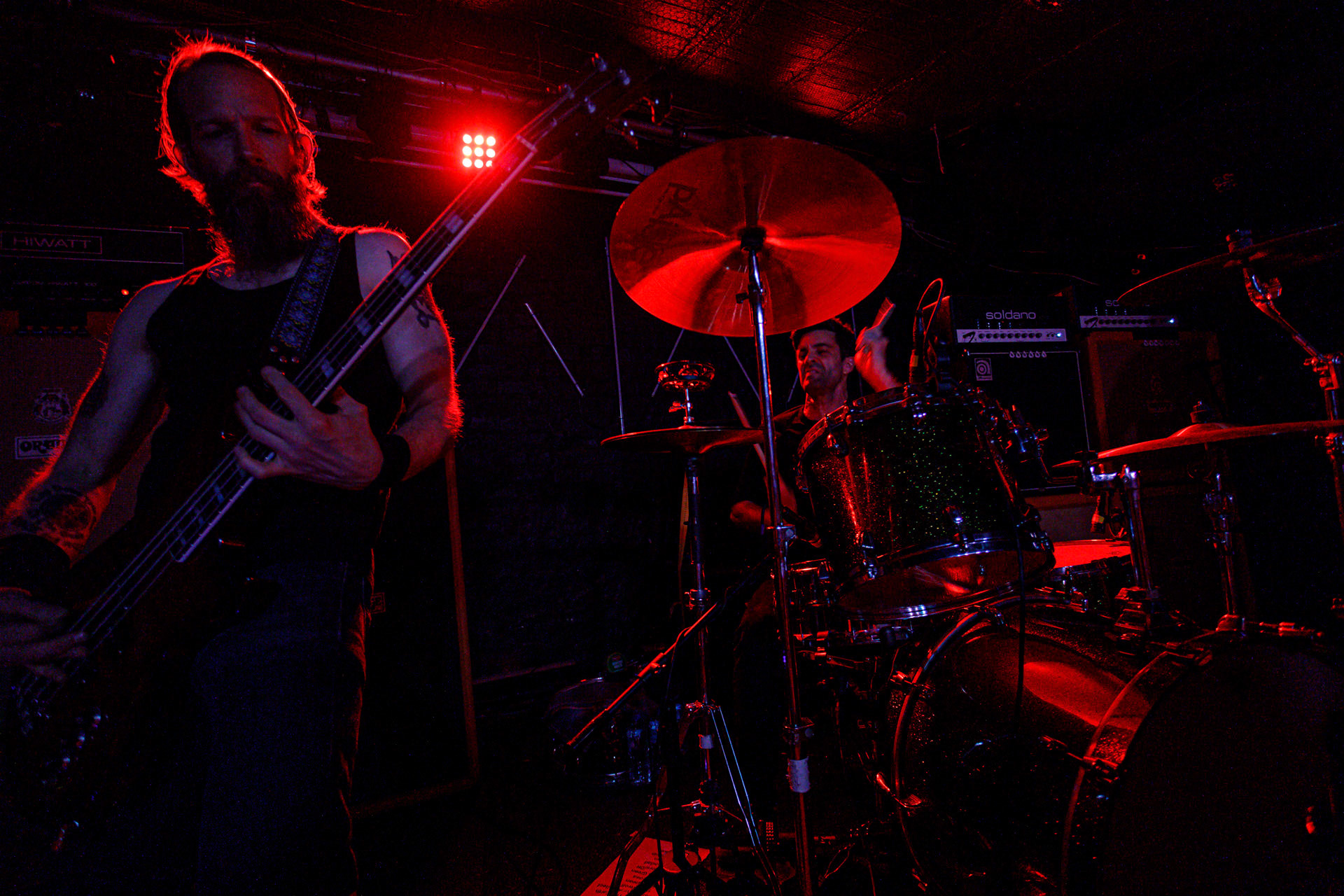 7.07.2022 - HIGH ON FIRE - legenda sceny stoner/doom z Mattem Pikem na czele, koncert w warszawskiej Hydrozagadce.n/z Matt Pike – gitara, wokal,n/z Jeff Matz – gitara basowa,n/z Coady Willis - perkusja,Doom metal, stoner metal, sludge metal, thrash metal.Produkcja WiniaryBookings. fot. Andrzej Wasilkiewicz/Reporter