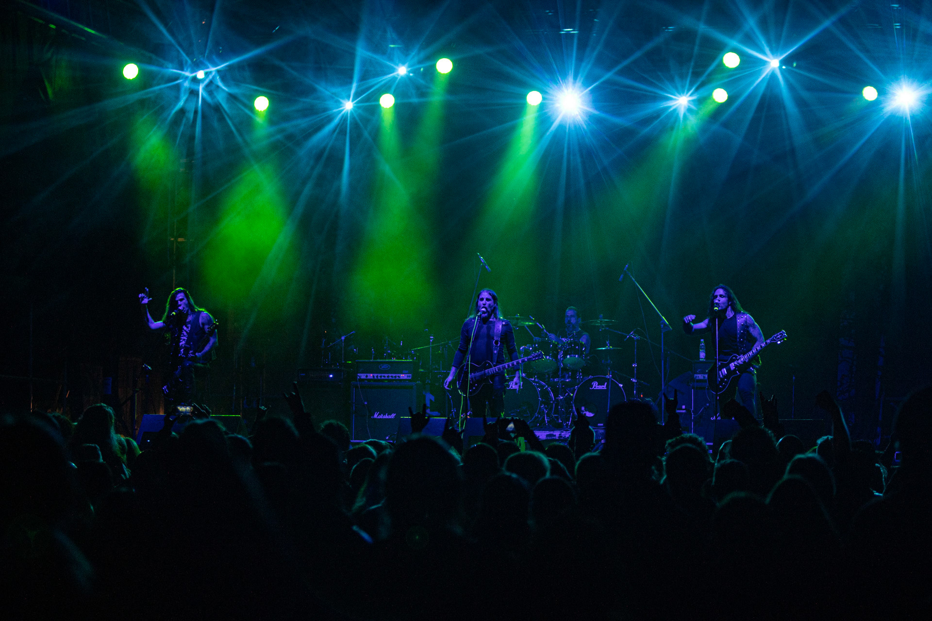 24.09.2021 koncert Rotting Christ, Warszawa, Progresja. N/z Sakis Tolis gitara wokal, N/z Themis Tolis perkusja,  N/z Kostas "Spades" Heliotis gitara basowa, N/z  Kostis Foukarakis gitara, fot. Andrzej Wasilkiewicz/REPORTER