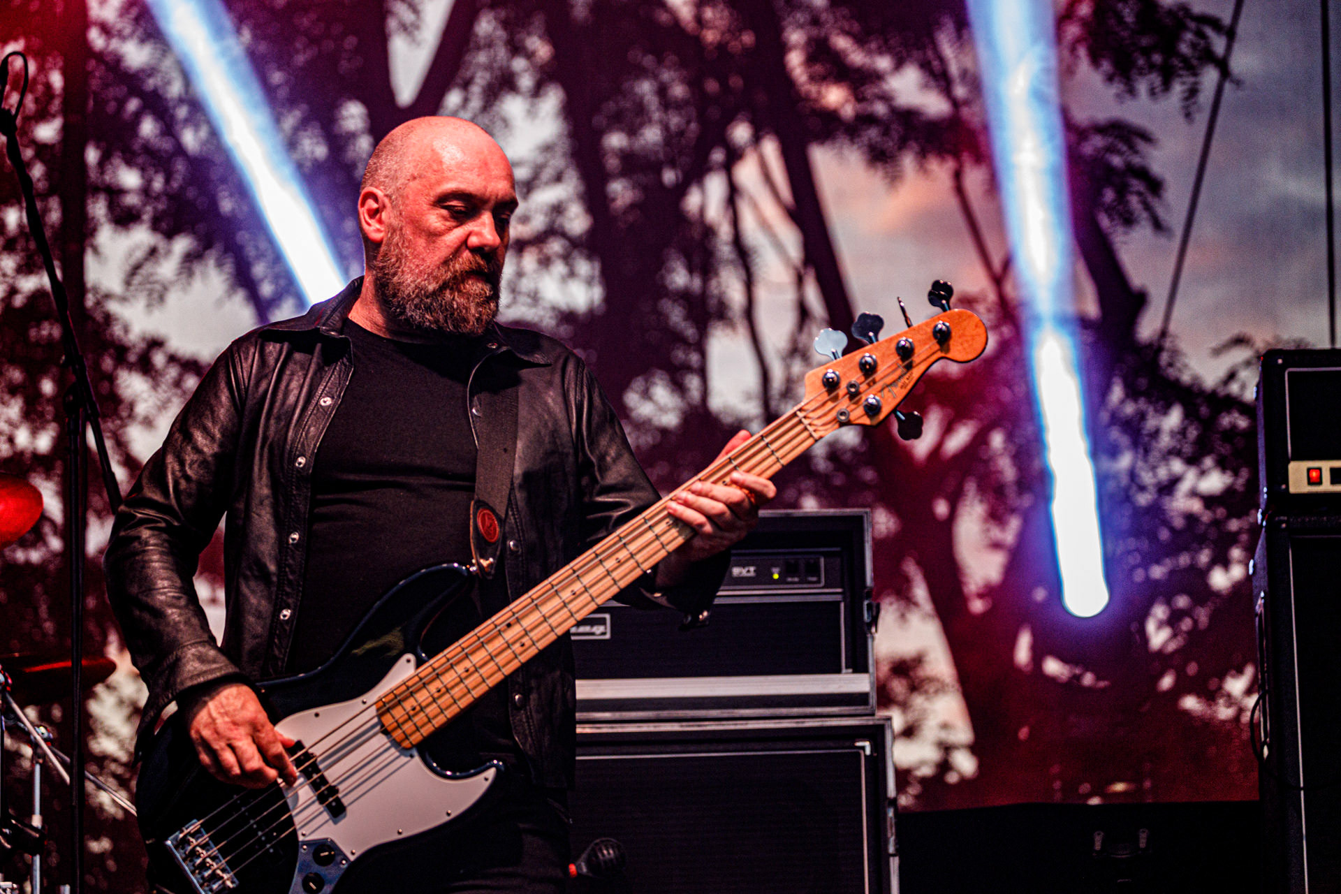 22.07.2022 Paradise Lost - warszawski koncert na letniej scenie klubu Progresja.Knock Out Production, Nuclear Blast, n/z Nick Holmes – wokal,n/z Gregor Mackintosh – gitara prowadząca,n/z Aaron Aedy – gitara rytmiczna,n/z Steve Edmondson – gitara basowa,n/z Waltteri Vayrynen – perkusja,Produkcja Knock Out Productions,Fot. Andrzej Wasilkiewicz/Reporter