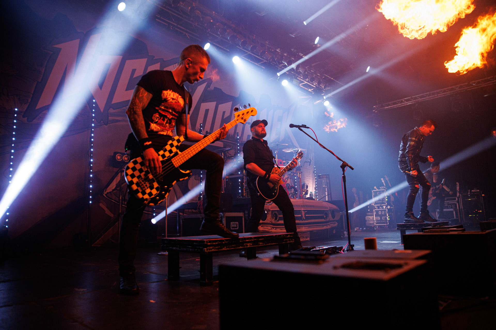 18.12.2021 Nocny Kochanek - Antysylwester Antyradia,18 lat klubu Progresja,Nocny Kochanek - koncert Warszawa,Progresja, Zdrajcy Metalu, klasyczny heavy metal, Alter Ego, Night Mistress.n/z Artur Pochwala – bas,Fot. Andrzej Wasilkiewicz/Reporter