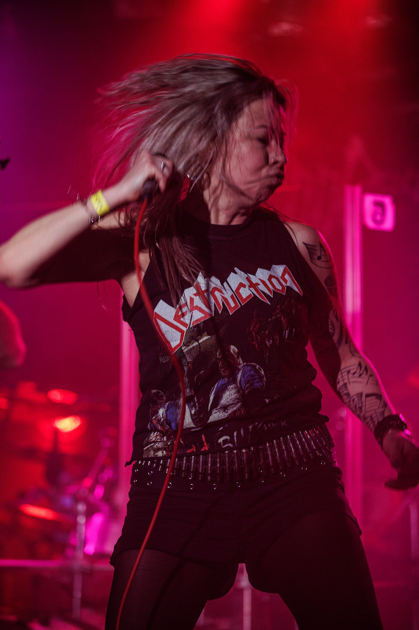 War-Saw - thrashmetal.Koncert Czwarta Fala MMXXII klub VooDoo Warszawa.n/z Marek Agnostic Molenda - gitara,n/z Tomek Zyclon Weglewski - bas,n/z Pawel Abaddon Rekowski - gitara,n/z Sylwia Papierska - wokal,n/z Pawel Pawulon Jaroszewicz - drums,Fot. Andrzej Wasilkiewicz/kaziq.com