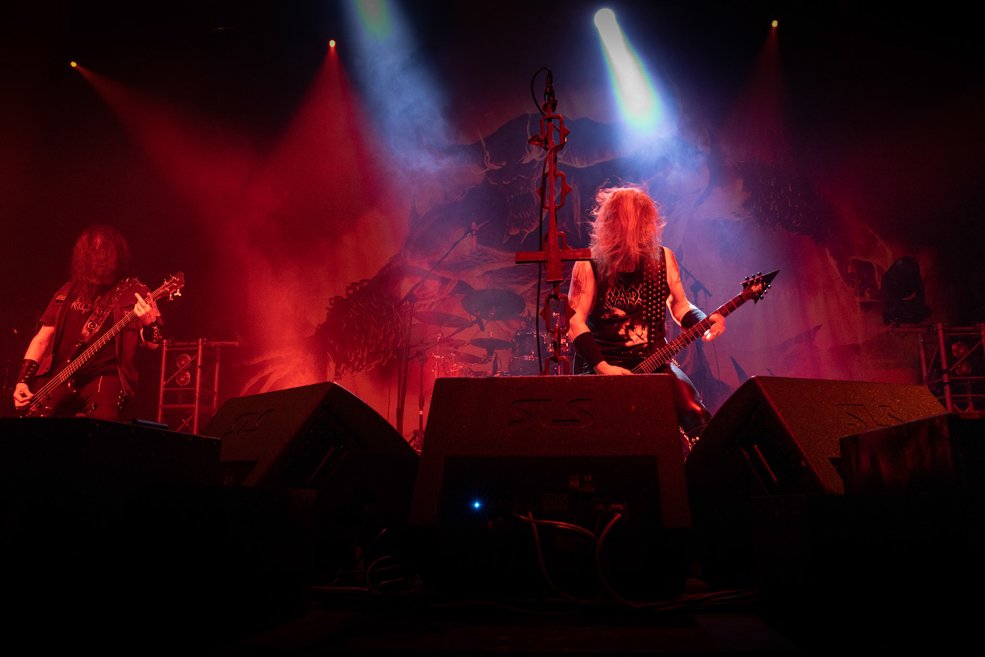 Legendy Metalu Vader - Death Metal - koncert Legendy Metalu w warszawskiej Progresji, 
Peter: Guitar + Vocals
Pajak: Guitar
Hal: Bass
James: Drums
fot. Andrzej kaziq Wasilkiewicz/Reporter