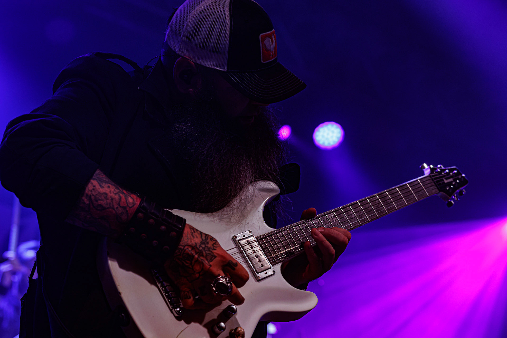 7.10.2022 Warszawski koncert Three Days Grace w klubie Progresja.Kanadyjczycy promuja nowy album EXPLOSIONS.n/z Barry Stock – gitara, n/z Brad Walst – gitara basowa, n/z Neil Sanderson – perkusja, instrumenty klawiszowe, n/z Matt Walst – wokal,Produkcja Knock Out Productions, Fot. Andrzej Wasilkiewicz/Reporter