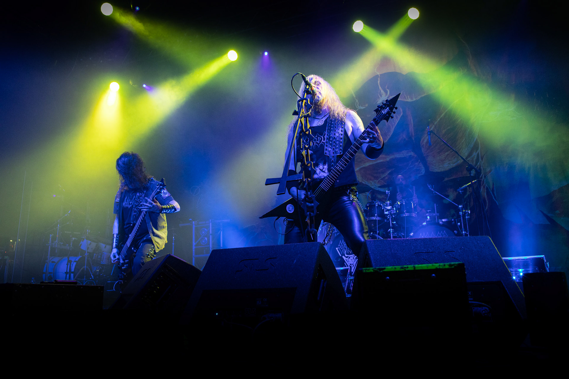 Legendy Metalu Vader - Death Metal - koncert Legendy Metalu w warszawskiej Progresji, 
Peter: Guitar + Vocals
Pajak: Guitar
Hal: Bass
James: Drums
fot. Andrzej kaziq Wasilkiewicz/Reporter