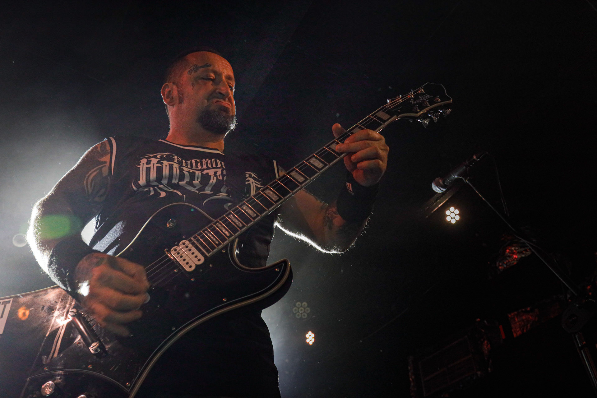 25.08.2022 The Exploited - legenda drugiej fali punk rocka na koncercie w warszawskiej Proximie.Weterani punk rock, hardcore punk, crossover thrash z Edynburga w składzie:Wattie Buchan – wokal, Irish Rob – bas,Willie Buchan – perkusja,Robbie Steedo Davidson - gitara,Produkcja: Noise Annoys Booking Agency and Records, Boredom Booking. fot. Andrzej Wasilkiewicz/Reporter