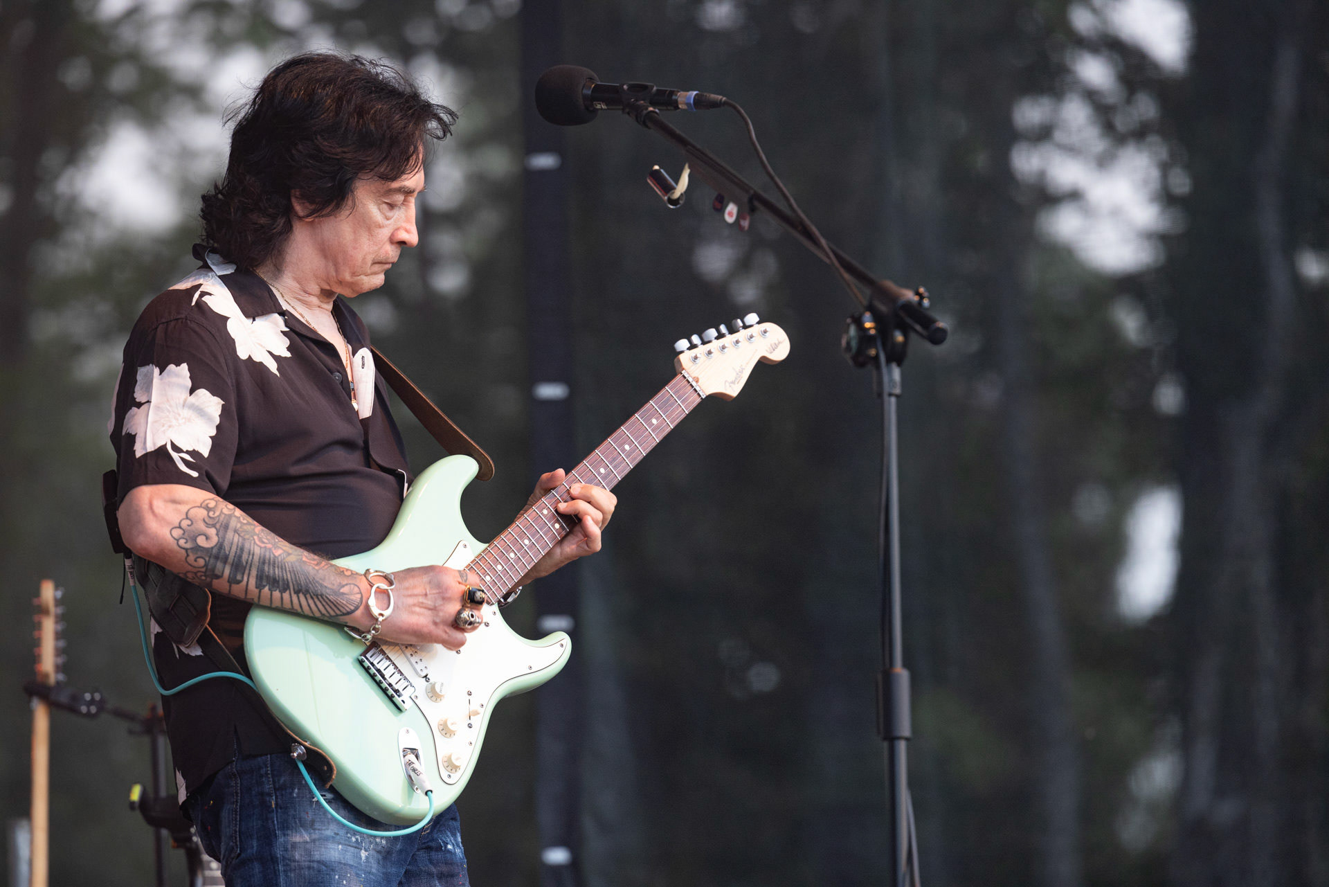 Koncerty Lady Pank w ramach urodzinowej trasy LP40 warszawska Pogresja.Gramy do Woli. Polski Rock, pop, soft rock, polska grupa rockowa z czasów PRL.n/z. Jan Borysewicz – gitara,  Fot. Andrzej kaziq Wasilkiewicz/Reporter