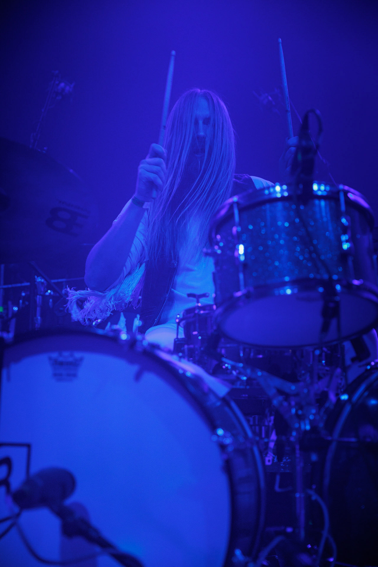 22.01.2022 - Taraban - support Me And That Man, warszawska Progresja.n/z Kris Gonda - perkusja,Taraban to krakowskie power-trio, bluesa, prog-rocka oraz proto-metal.fot. Andrzej kaziq Wasilkiewicz/Reporter