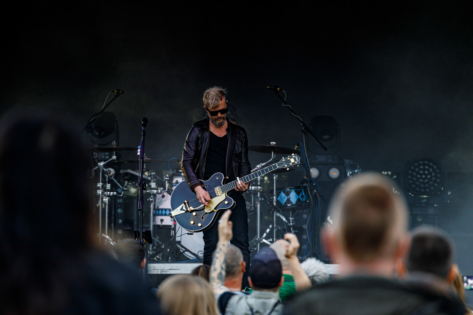 10.07.2022 Organek -  Antyfest Antyradia 2022 - Warszawa, letnia scena klubu Progresja. Tomasz Organek – gitara, wokal,Adam Staszewski – gitara basowa,Robert Markiewicz – perkusja,Tomasz Lewandowski – instrumenty klawiszowe,Rock alternatywny.fot. Andrzej Wasilkiewicz/Reporter