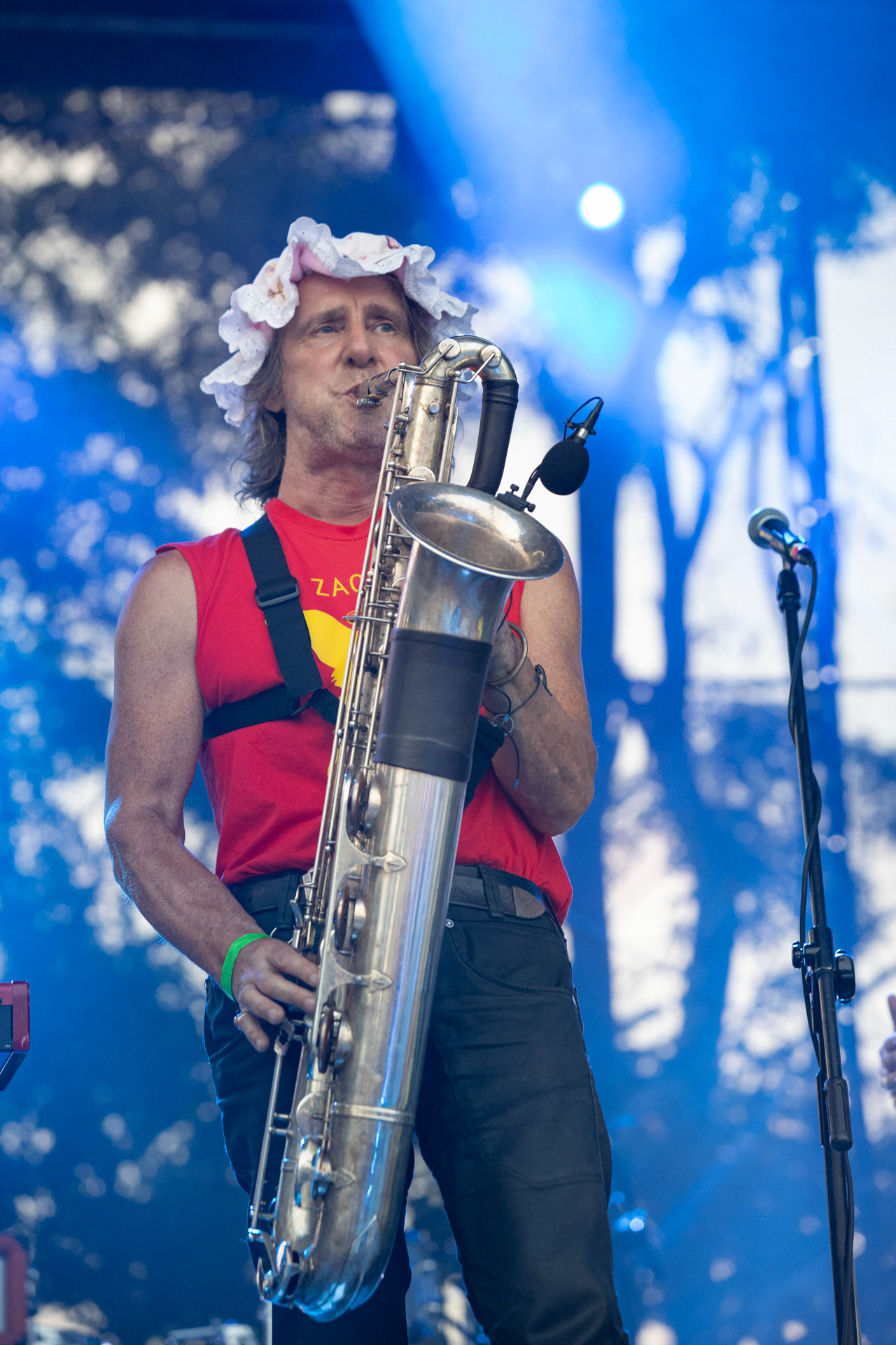 Elektryczne Gitary - koncert Zacieralia w warszawskiej Progresji.Gramy Do Woli - Warszawa, Progresja.Aleksander Korecki – saksofon, flet, instrumenty perkusyjne, Fot. Andrzej Wasilkiewicz/Reporter