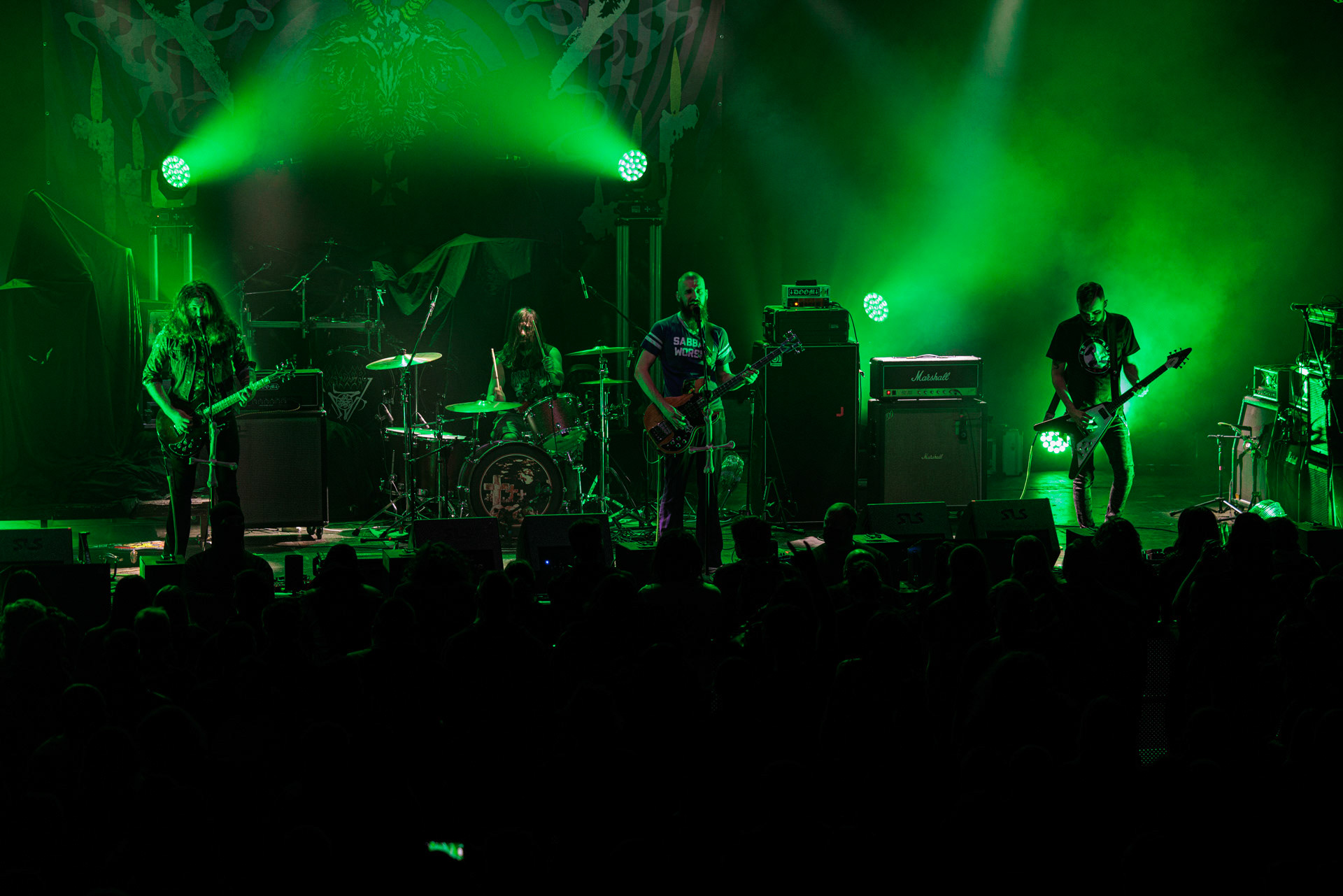 Dopelord - na warszawskim koncercie Vader w Progresji, down-tempo, stoner, metal, n/z Pawel Mioduchowski - gitara, wokal,n/z Grzegorz Pawłowski - gitara prowadząca,n/z Piotr Zin - gitara basowa, wokal,n/z Tomasz Walczak - perkusja,Left Hand Sounds, Knock Out Productions, Massive Music,fot. Andrzej Wasilkiewicz/Reporter