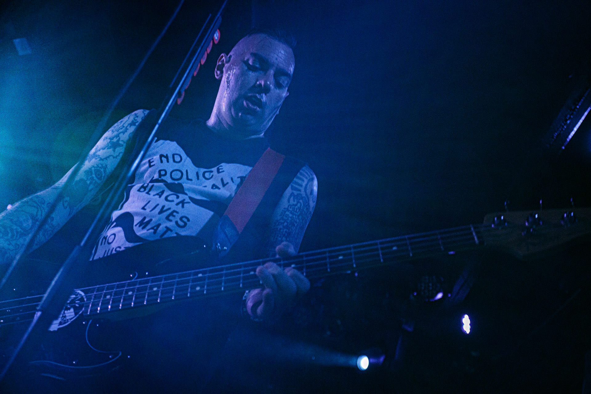 19.07.2022 ANTI-FLAG Amerykanska legenda punk-rocka na warszawskim koncercie w klubie Proxima.Produkcja WiniaryBookings. fot. Andrzej Wasilkiewicz/Reporter