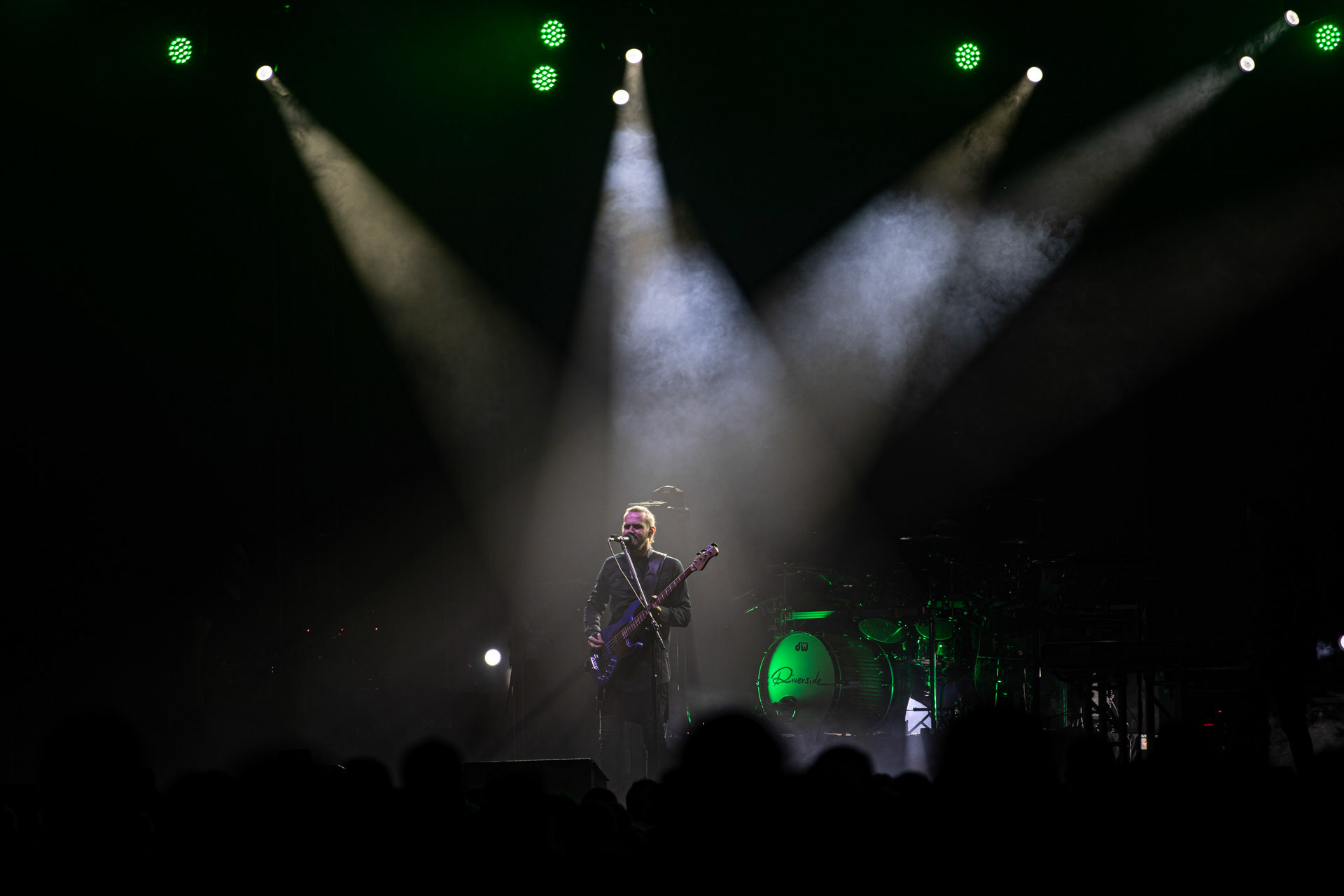 21.08.2021 koncert Riverside 20 lecie w Warszawie,Letnia scena Progresji, Gramy do Woli.n/z Mariusz Duda – bass, wokal,n/z Piotr Kozieradzki – perkusja,n/z Michal Lapaj – instrumenty klawiszowe, wokal,n/z Maciej Meller - gitara,Fot. Andrzej Wasilkiewicz/Reporter