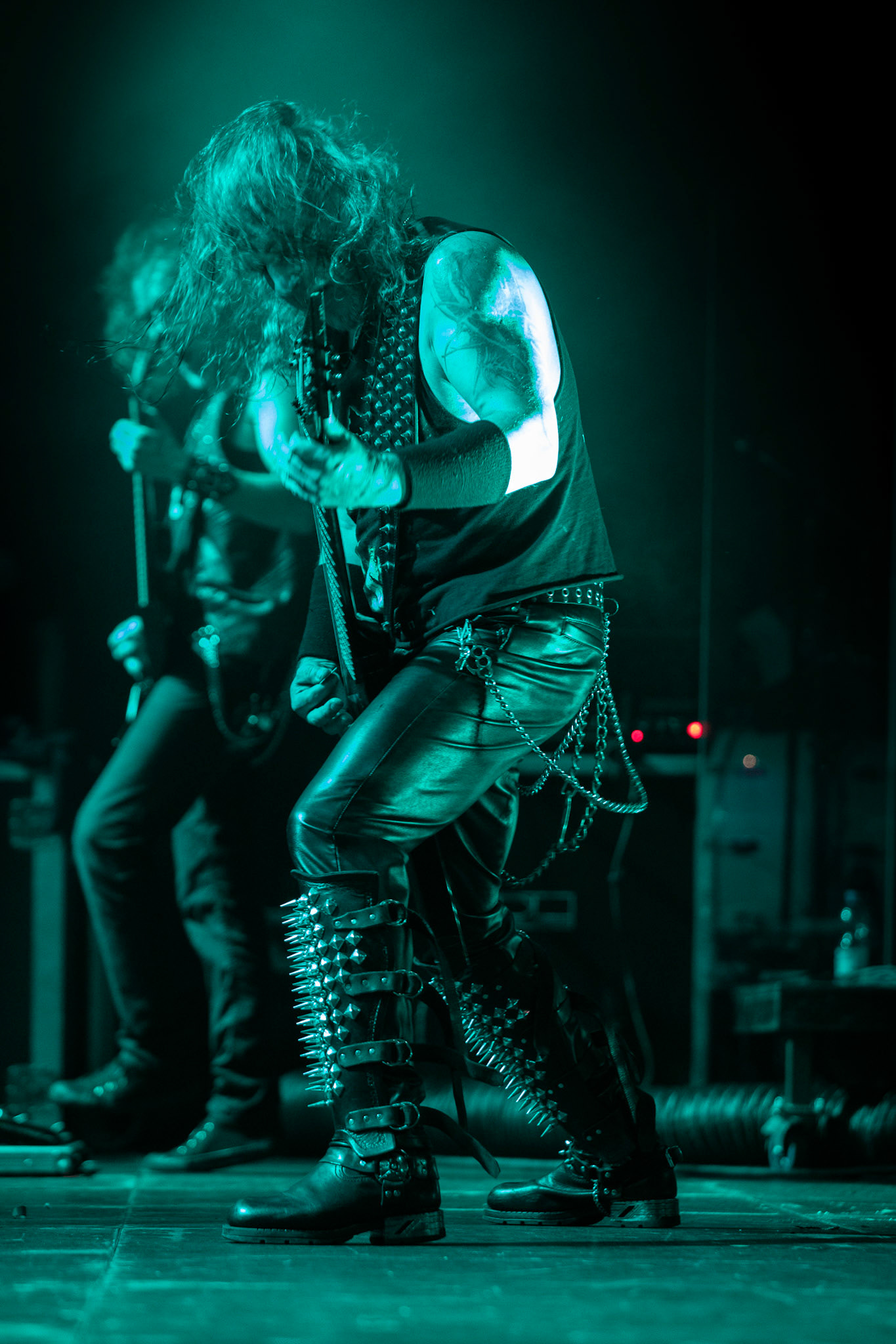 Legendy Metalu Vader - Death Metal - koncert Legendy Metalu w warszawskiej Progresji, 
Peter: Guitar + Vocals
Pajak: Guitar
Hal: Bass
James: Drums
fot. Andrzej kaziq Wasilkiewicz/Reporter