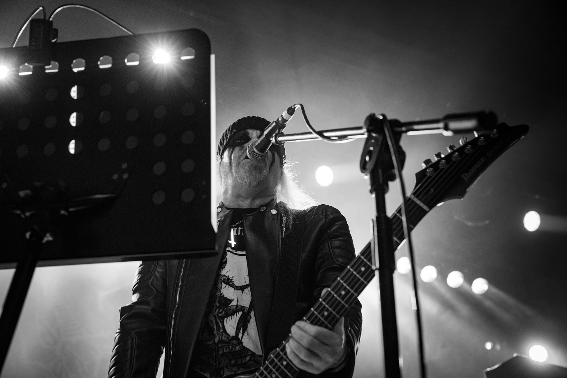 15.12.2019 koncert szwajcarów z Hellhammer: Triumph of Death, Merry Christless 2019, Warszawa Klub Progresja,
zespół Thomasa Gabriela Fishera, black metal, death metal, 
n/z Thomas Gabriel Fisher wokal gitara,
New Aeon Musick, Knock Out Productions
fot. Andrzej Wasilkiewicz/REPORTER