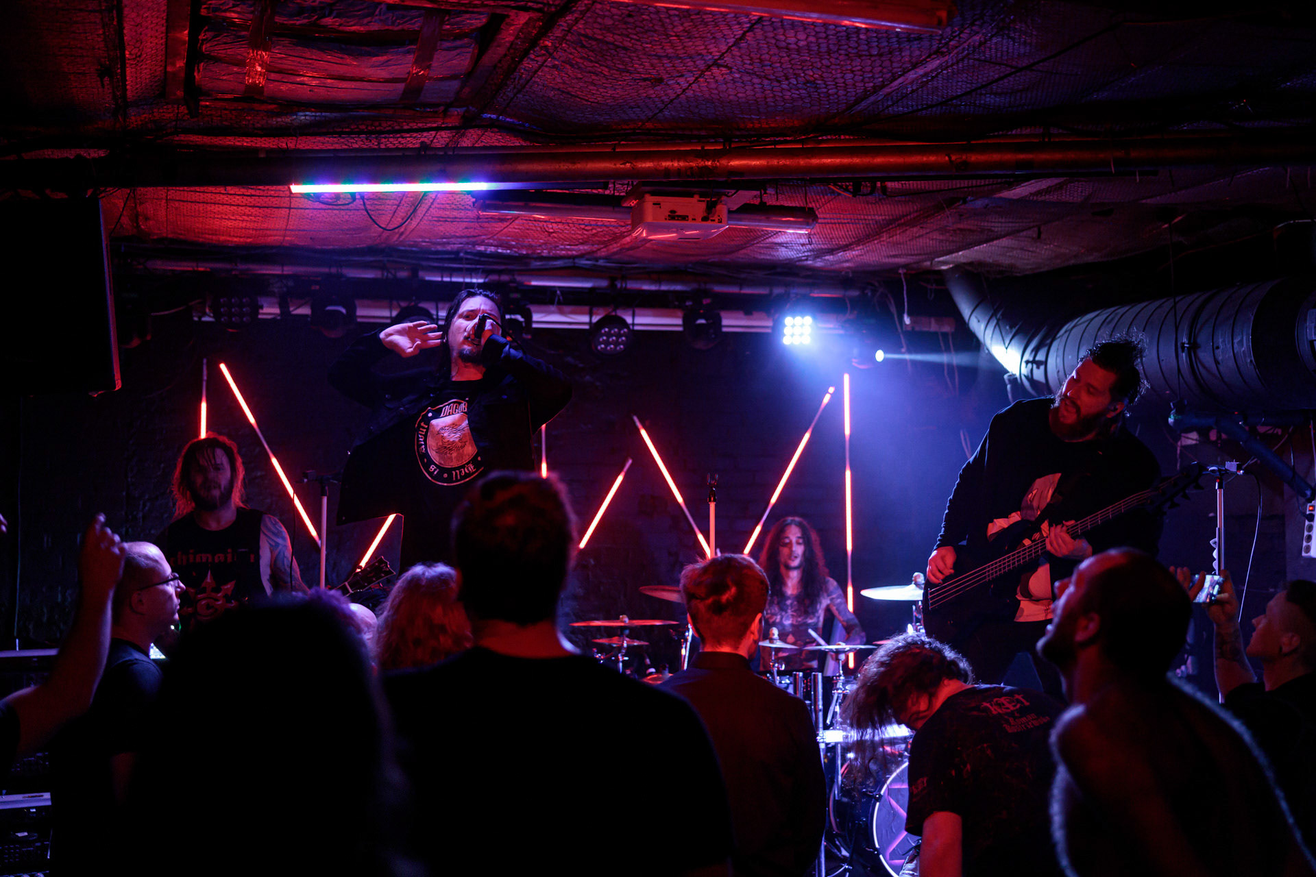 25.04.2022 DAGOBA - koncert warszawska Hydrozagadka, Dagoba francuski industrialmetal, groovemetal, Ecdysis By Night Tour 2022 produkcja Knock Out Productionsfot. Andrzej Wasilkiewicz/Reporter