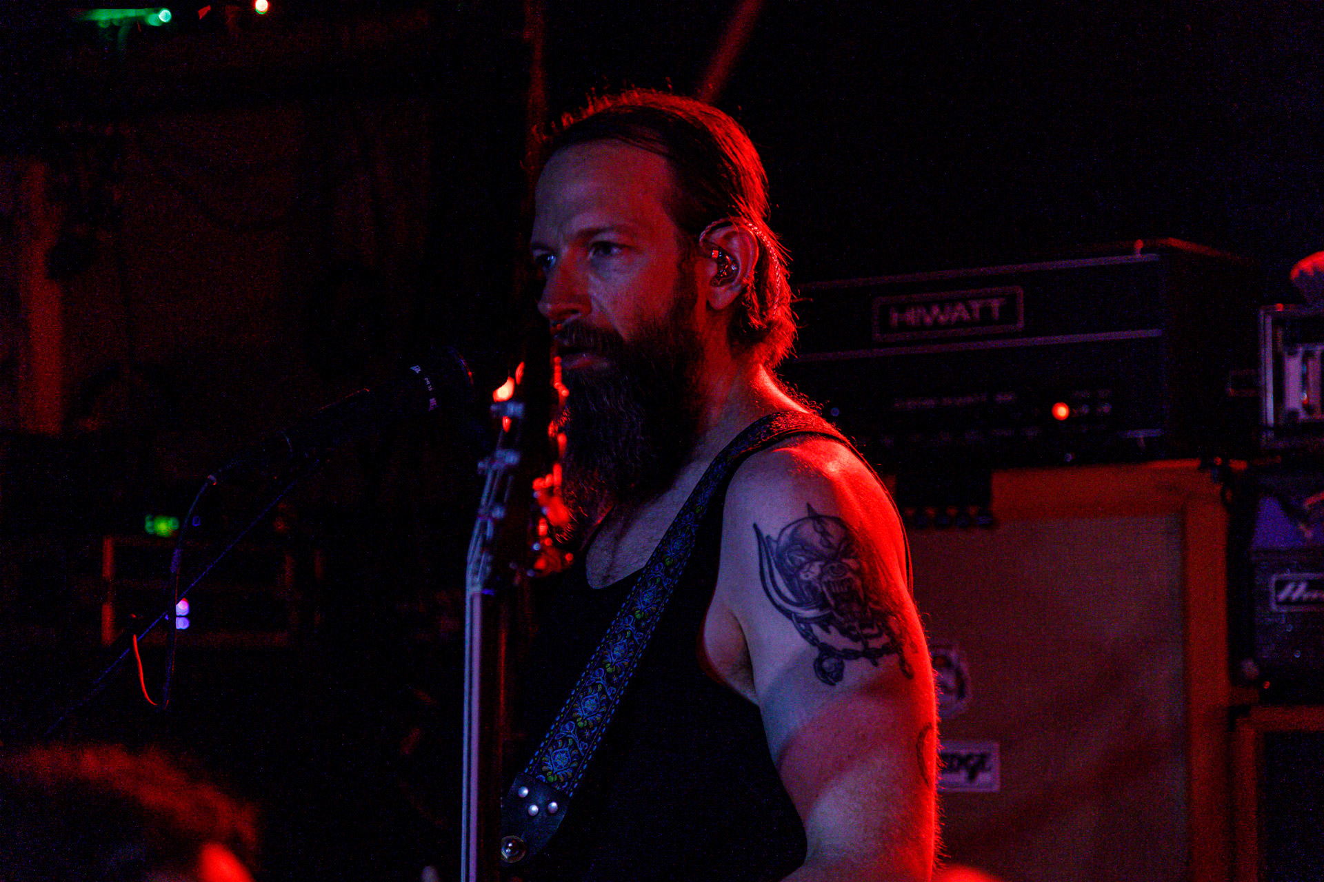 7.07.2022 - HIGH ON FIRE - legenda sceny stoner/doom z Mattem Pikem na czele, koncert w warszawskiej Hydrozagadce.n/z Matt Pike – gitara, wokal,n/z Jeff Matz – gitara basowa,n/z Coady Willis - perkusja,Doom metal, stoner metal, sludge metal, thrash metal.Produkcja WiniaryBookings. fot. Andrzej Wasilkiewicz/Reporter