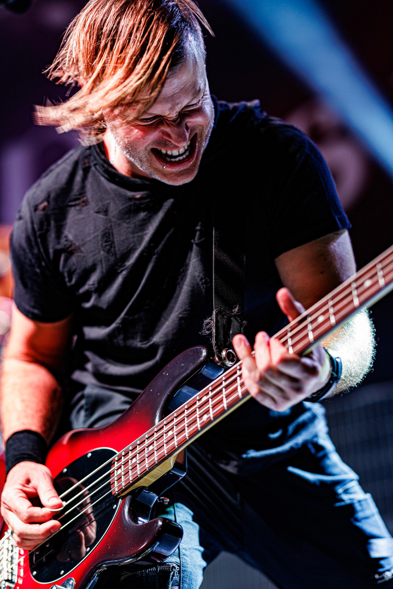 7.10.2022 Warszawski koncert Three Days Grace w klubie Progresja.Kanadyjczycy promuja nowy album EXPLOSIONS.n/z Barry Stock – gitara, n/z Brad Walst – gitara basowa, n/z Neil Sanderson – perkusja, instrumenty klawiszowe, n/z Matt Walst – wokal,Produkcja Knock Out Productions, Fot. Andrzej Wasilkiewicz/Reporter