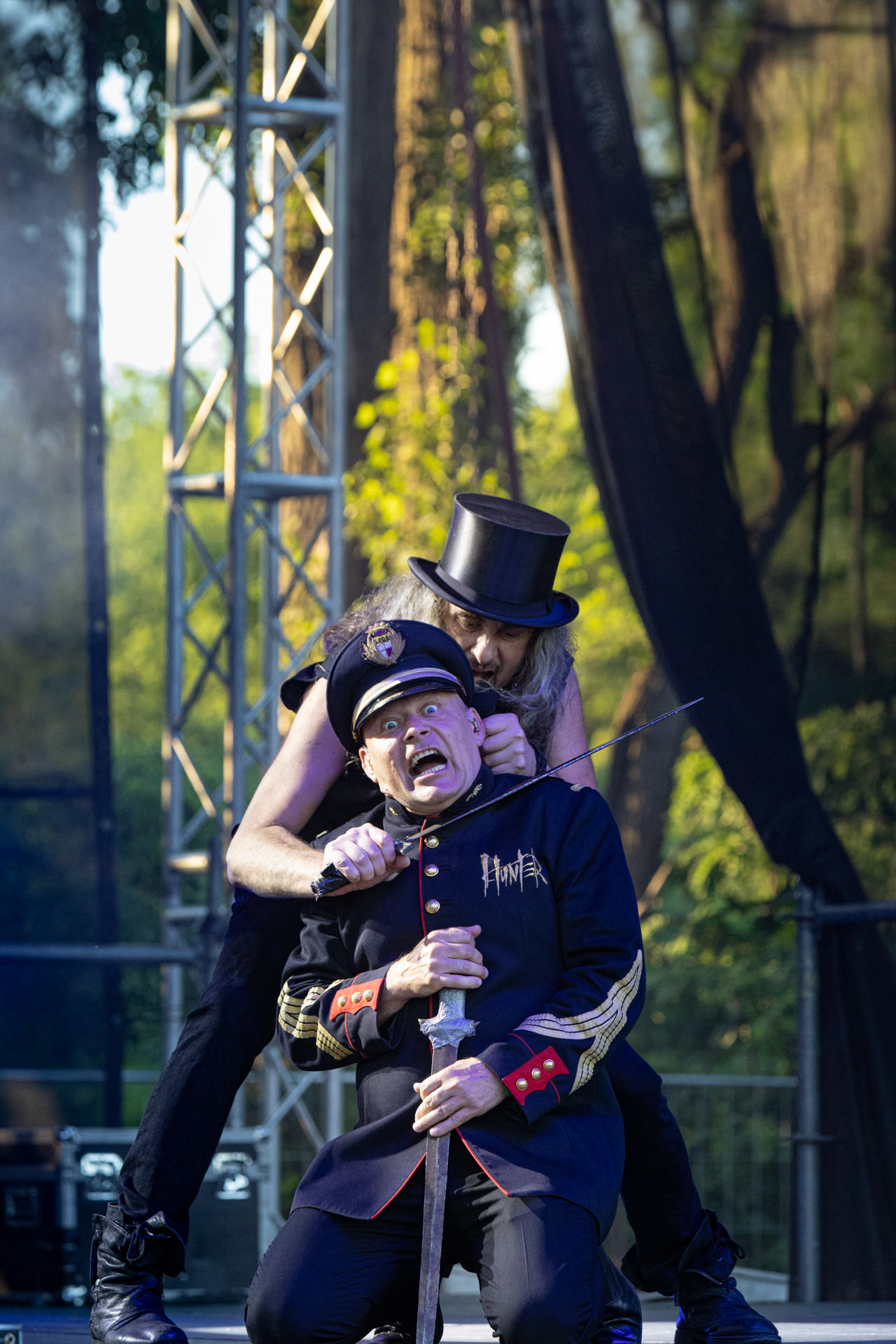 Hunter - postpandemoniczny koncert z okazji XXXV-lecia.Progresja - Gramy do Woli, Warszawa.Paweł „Drak” Grzegorczyk – wokal, gitara, Letnia Scena Progresji.fot. Andrzej Wasilkiewicz/Reporter