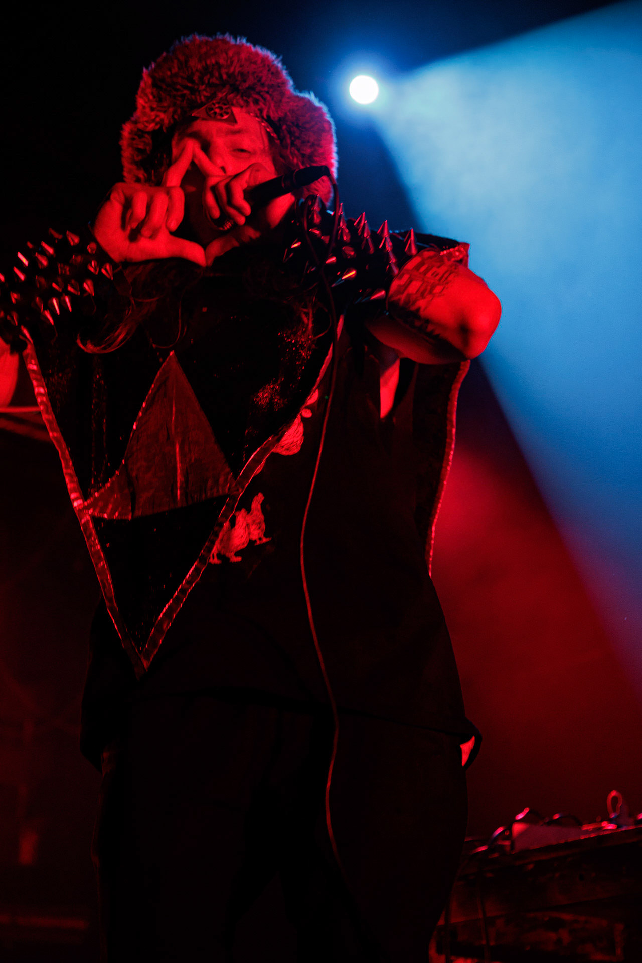 29.04.2022 Otto Von Schirach - nadrealna muzyka elektroniczna z elementami noise, gore grind, hip-hop, death metal. n/z Otto Von Schirach Produkcja Knock Out Productions, klub Progresja.Wytwornia Ipecac,fot. Andrzej Wasilkiewicz/Reporter