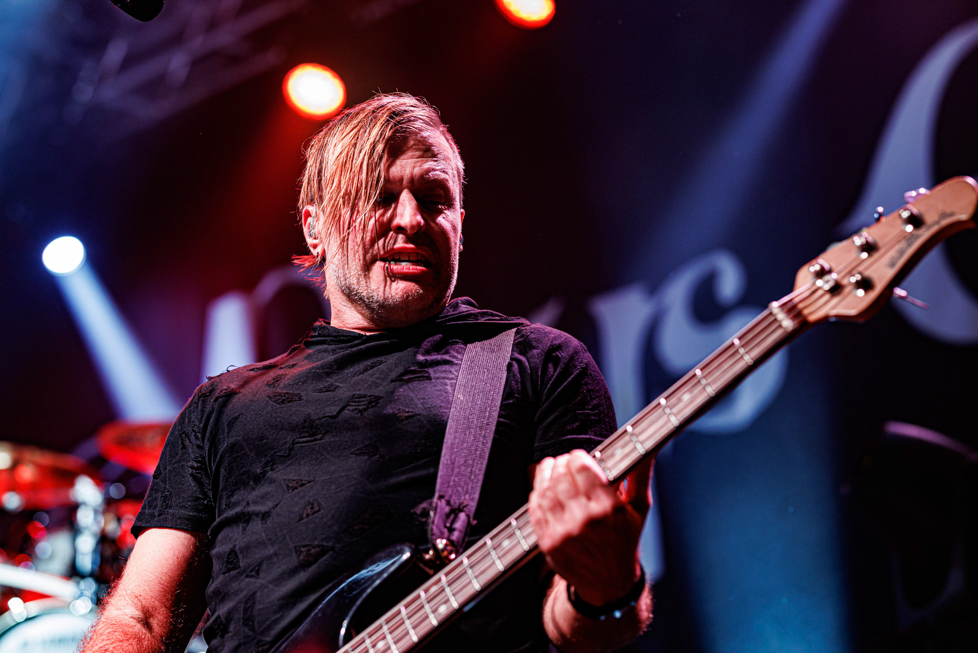 7.10.2022 Warszawski koncert Three Days Grace w klubie Progresja.Kanadyjczycy promuja nowy album EXPLOSIONS.n/z Barry Stock – gitara, n/z Brad Walst – gitara basowa, n/z Neil Sanderson – perkusja, instrumenty klawiszowe, n/z Matt Walst – wokal,Produkcja Knock Out Productions, Fot. Andrzej Wasilkiewicz/Reporter