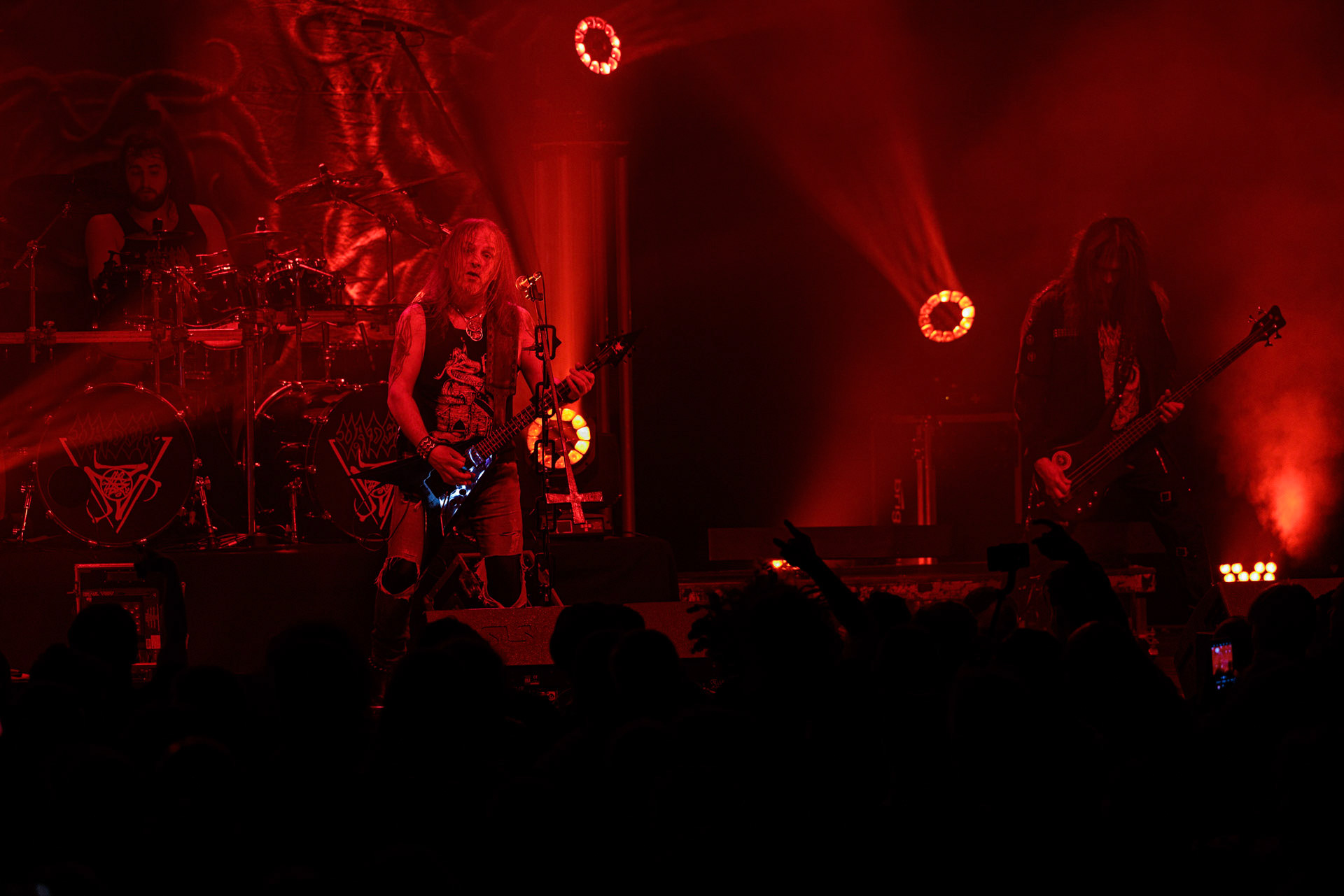 18.02.2022 - Vader - trasa Przebudzenie Tyranow koncert w warszawskiej Progresji.Peter: Guitar + VocalsSpider: GuitarHal: BassKruszyna: DrumsLeft Hand Sounds, Knock Out Productions, Massive Music,fot. Andrzej Wasilkiewicz/Reporter