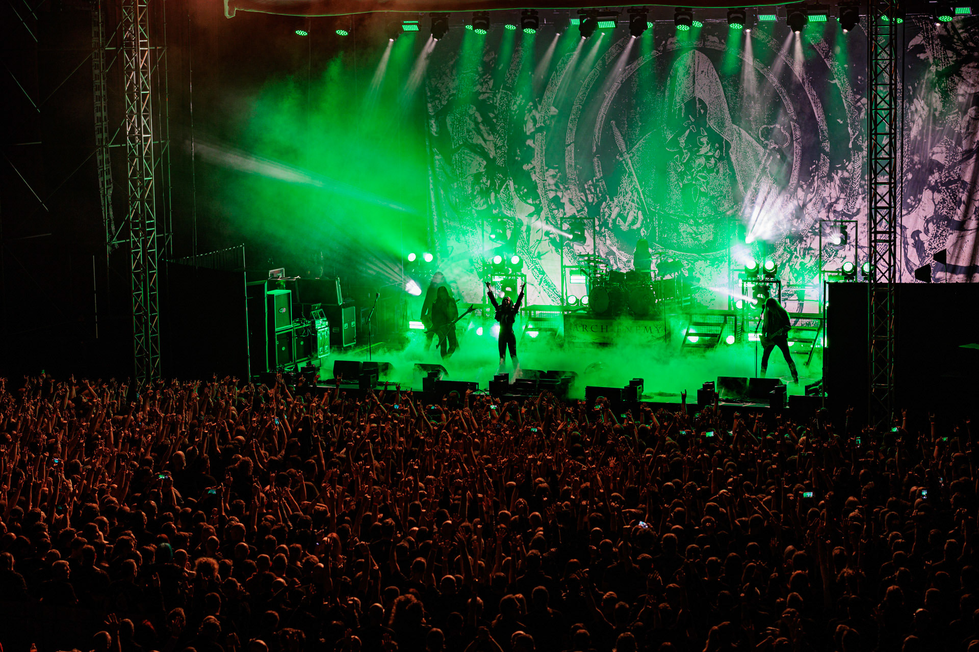 19.10.2022 ARCH ENEMY  - The European Siege 2022,Spodek Katowice Poland,fot. Andrzej Wasilkiewicz/Reporter