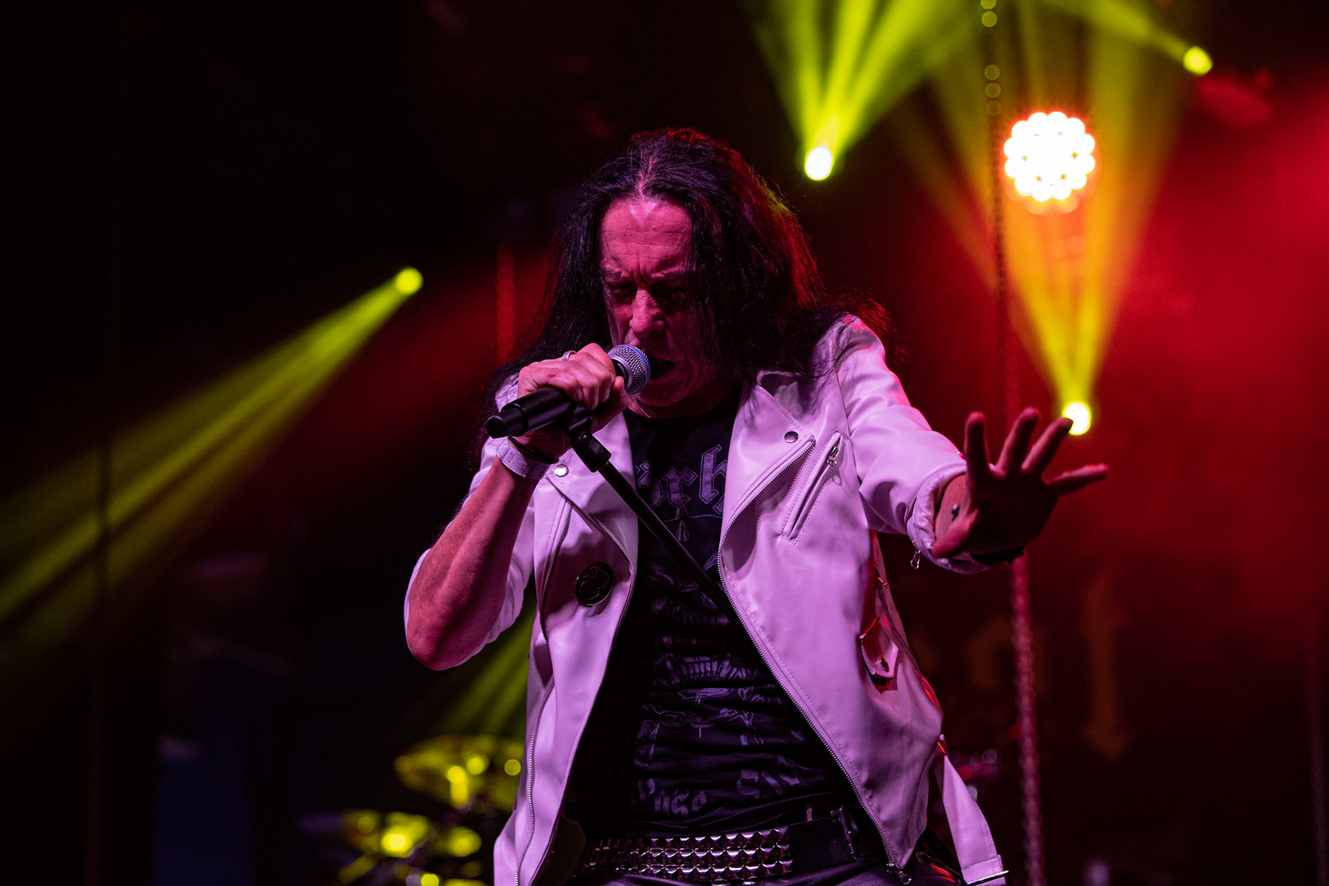 12.09.2021 - KAT i Roman Kostrzewski - koncert "Do zobaczenia w piekle" Wroclaw, Centrum Koncertowe A2.  Tomasz „Titus” Pukacki (Acid Drinkers) - wokal, fot. Andrzej kaziq Wasilkiewicz