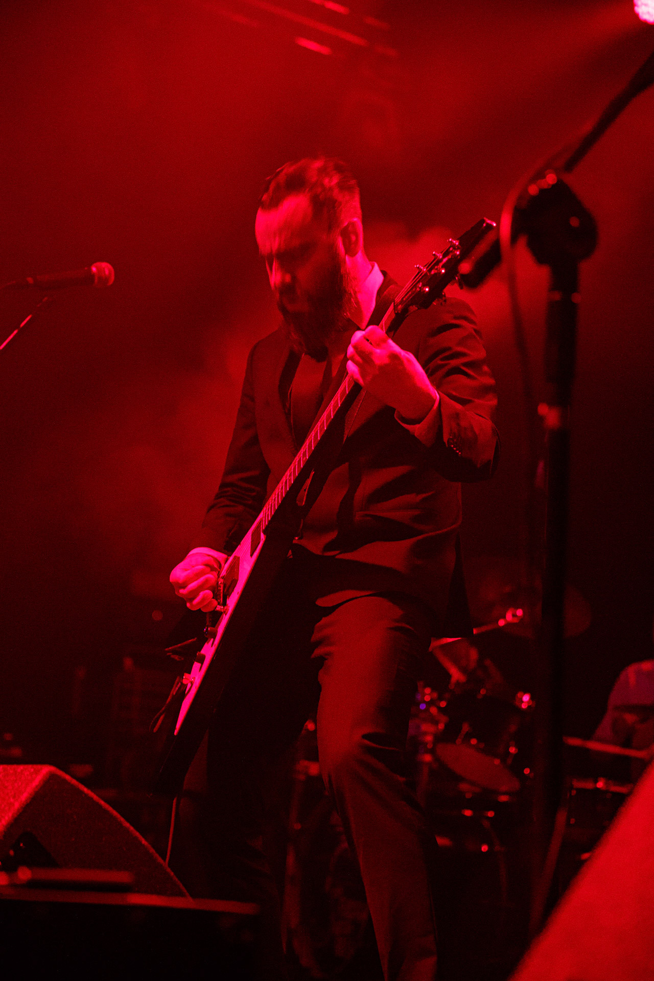 18.12.2021 Masturbator - Antysylwester Antyradia, 18 lat klubu Progresja,n/z Vithor/ growl-git, n/z Raefoth/bas, n/z Czaha/beki, n/z Mayhem/git,metal, blackmetal, thrashmetal, satanic old skull metal, fot. Andrzej Wasilkiewicz/Reporter