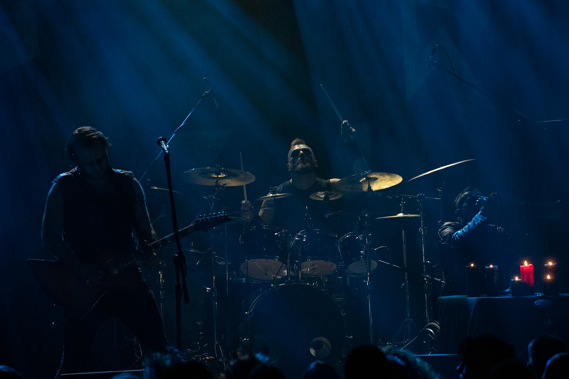 15.12.2019 koncert polskiego zespołu Blaze Of Perdition, Merry Christless 2019, Warszawa Klub Progresja,
black metal,
n/z Piotr "Mścisław" Bajus – gitara basowa, 
n/z Krzysztof "Wizun" Saran – perkusja,
n/z Łukasz "93" Barański – gitara,
n/z Paweł "Sonneillon" Marzec – wokal,
New Aeon Musick, Knock Out Productions
fot. Andrzej Wasilkiewicz/REPORTER