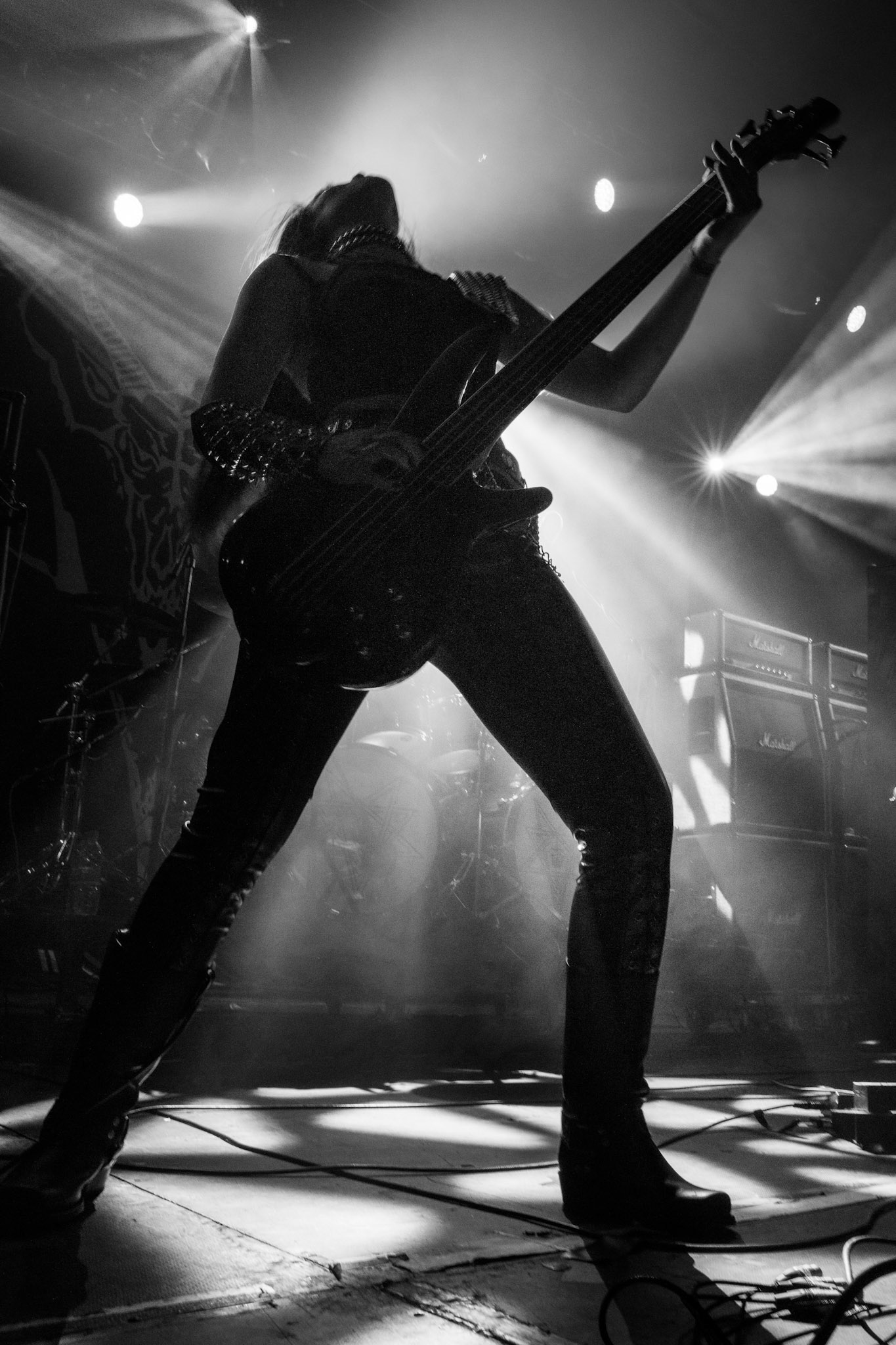 15.12.2019 koncert szwajcarów z Hellhammer: Triumph of Death, Merry Christless 2019, Warszawa Klub Progresja,
zespół Thomasa Gabriela Fishera, black metal, death metal, 
n/z Thomas Gabriel Fisher wokal gitara,
n/z Mia Wallace gitara basowa,
n/z Michael Zech gitara, wokal,
n/z Alessandro Commerio perkusja,
n/z Adam Nergal Darski wokal,
New Aeon Musick, Knock Out Productions
fot. Andrzej Wasilkiewicz/REPORTER