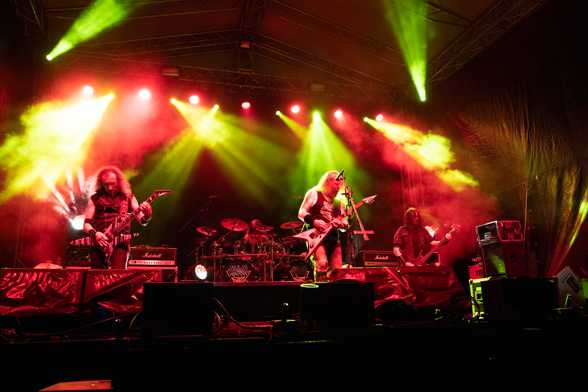 Vader - Death Metal - koncert w ramach Blitzkrieg MMXX warszawskia Progresja, Peter: Guitar + VocalsPajak: GuitarHal: BassJames: Drumsfot. Andrzej kaziq Wasilkiewicz/Reporter