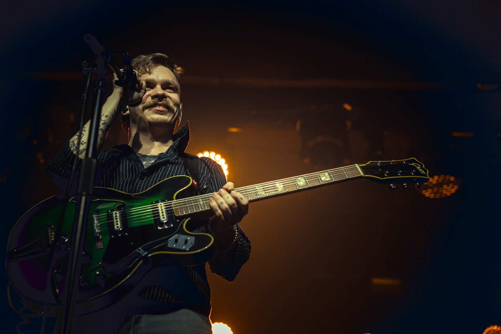 2023.12.15 WalusKraksaKryzys - Klub Stodola Warszawa wlasc. Sebastian Lukasz Gugulski – polski muzyk, grajacy muzyke z pogranicza indie rocka, post-punk revival i poezji spiewanej.fot. Andrzej Wasilkiewicz/REPORTER