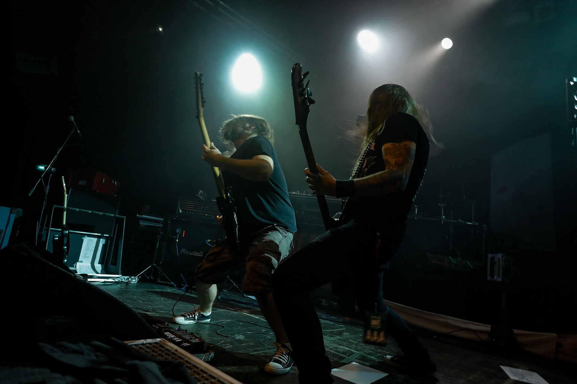 30.11.2018 Knock Out Tour 2018 - Warszawa Progresja -VIRGIN SNATCH  thrash metal, death metal,
Łukasz "Zielony" Zieliński wokal,
Grzegorz "Grysik" Bryła  gitara, 
Paweł Pasek  gitara, 
Piotr "Anioł" Wącisz  gitara basowa, 
Jacek Nowak perkusja,  fot. Andrzej Wasilkiewicz/Reporter