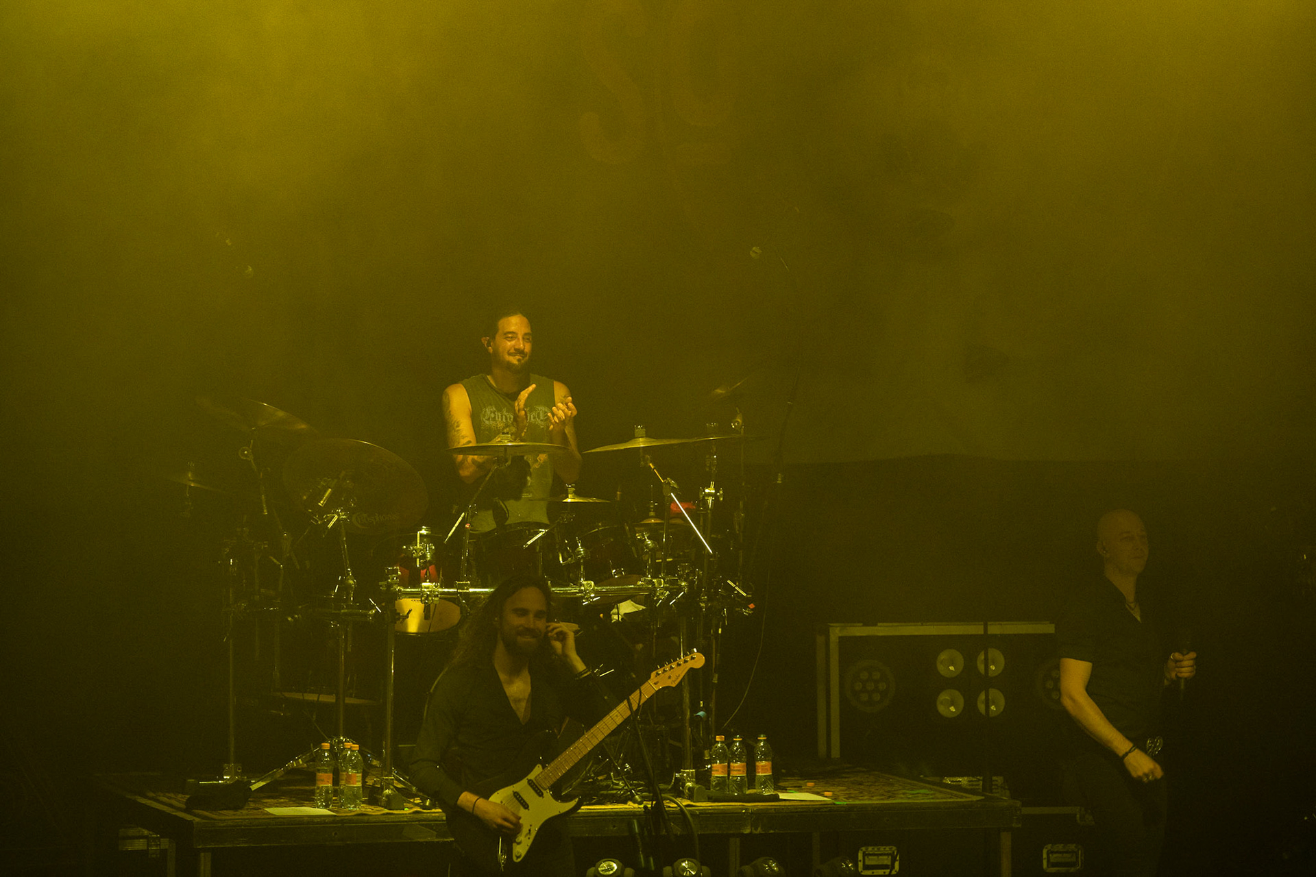 SOEN - Szwecja, rock progresywny, progmetal.  Stefan Stenberg – Bass
Cody Ford – Guitar
Lars Åhlund – Keys, guitar
Joel Ekelöf – Vocals
Martin Lopez – Drums, percussion
Knock Out Productions
Progresja Warszawa. fot. Andrzej Wasilkiewicz/Reporter