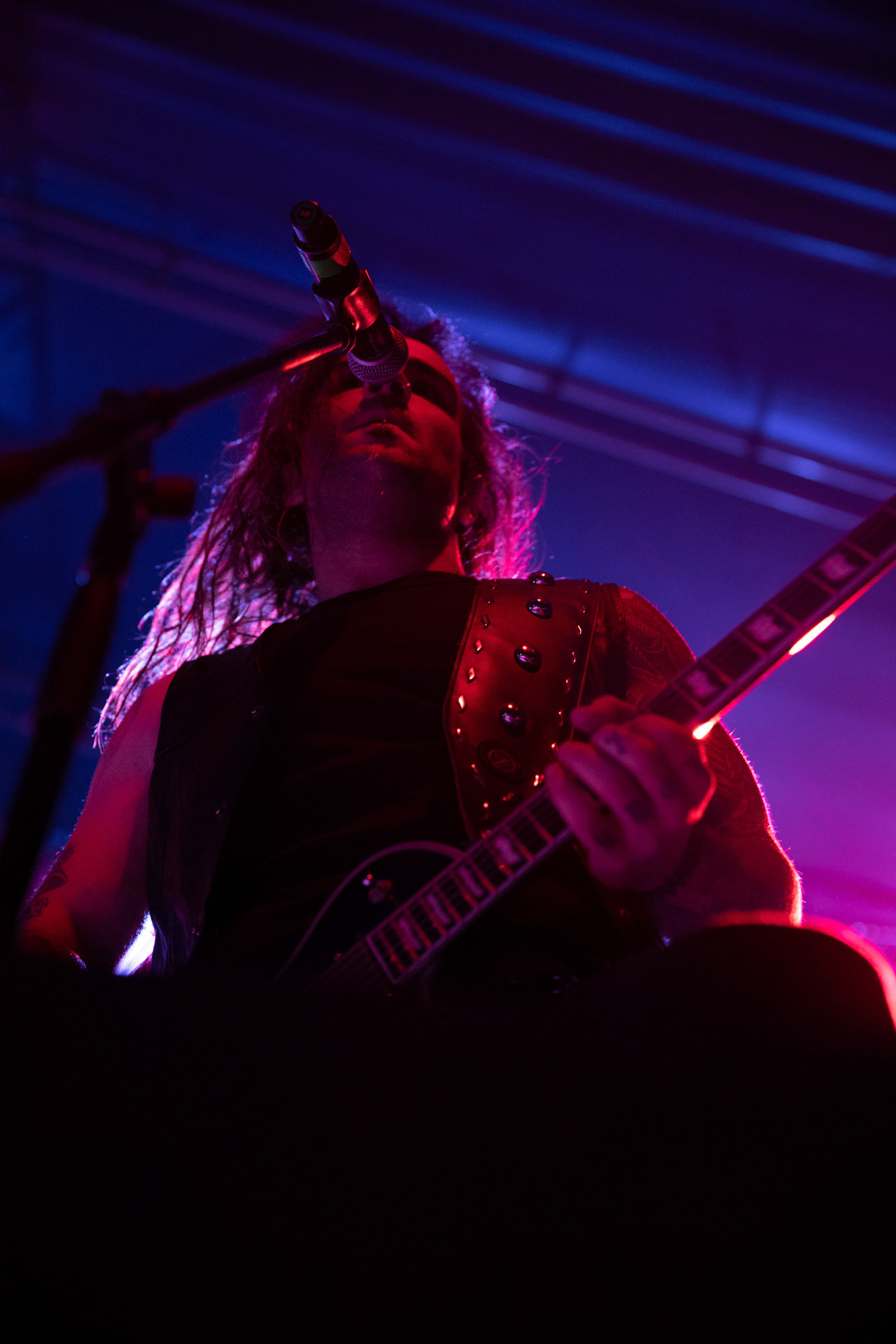 24.09.2021 koncert Rotting Christ, Warszawa, Progresja. N/z  Kostis Foukarakis fot. Andrzej Wasilkiewicz/REPORTER