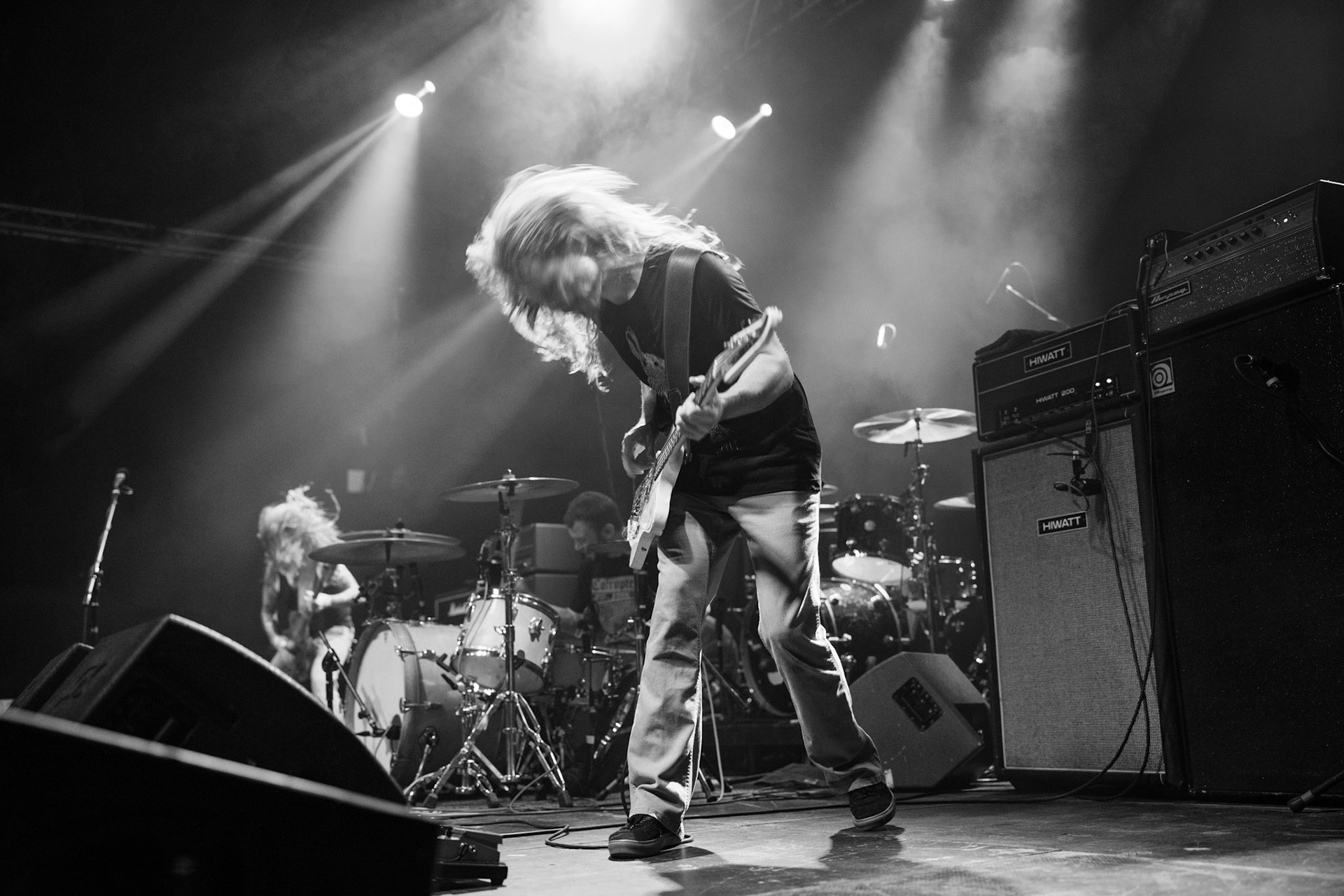 YOB - USA Eugene - Doom metal stoner metal post-metal
Mike Scheidt - wokal gitara,
Travis Foster - perkusja,
Aaron Rieseberg - bass, Produkcja Knock Out Productions, fot. Andrzej kaziq Wasilkiewicz/Reporter