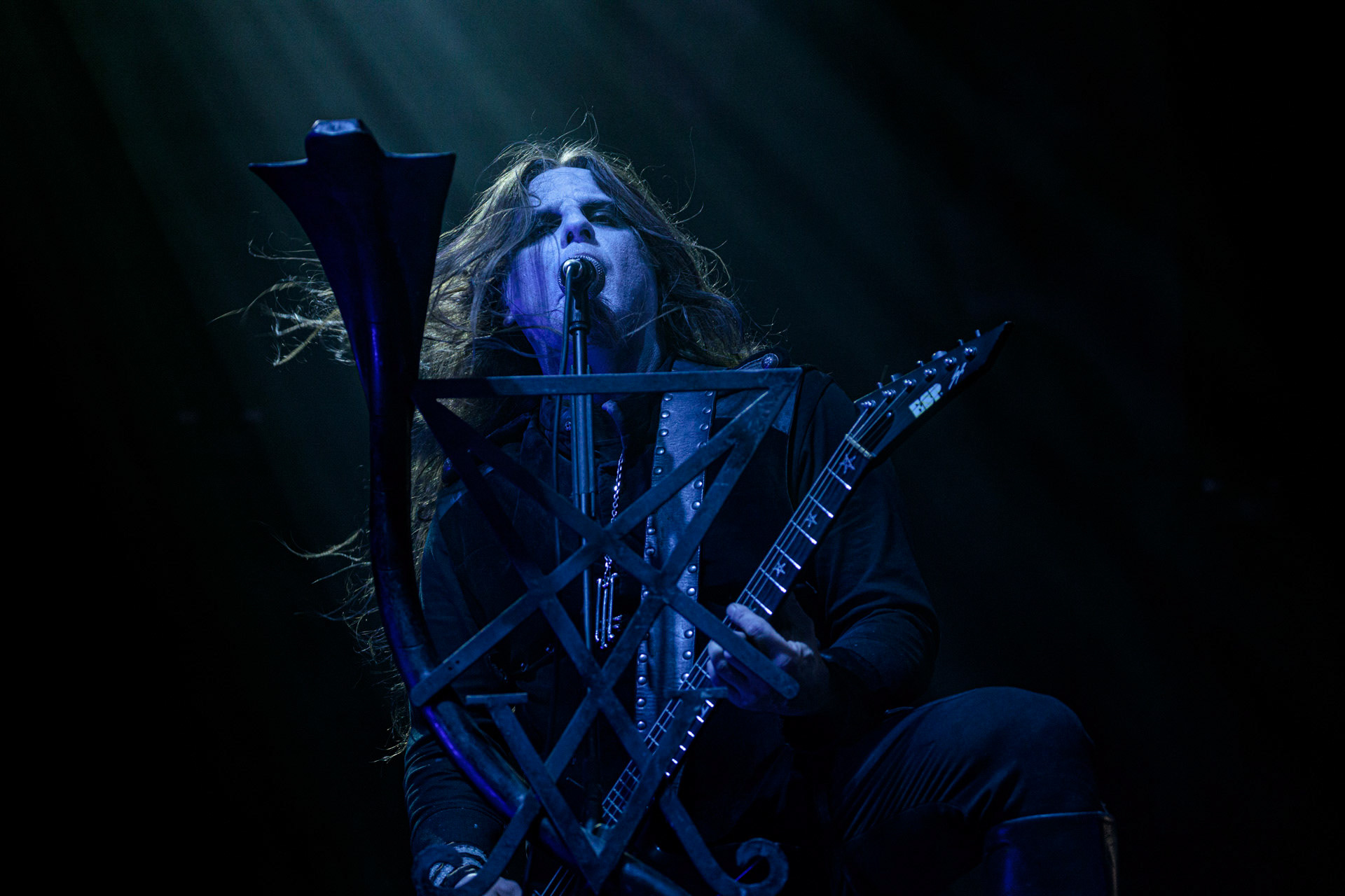 19.10.2022 BEHEMOTH - The European Siege 2022,Adam Nergal Darski - wokal, gitara,Zbigniew Inferno Prominski - perkusja,Tomasz Orion Wroblewski - bass,Patryk Seth Sztyber gitara,Spodek Katowice Poland,fot. Andrzej Wasilkiewicz/Reporter