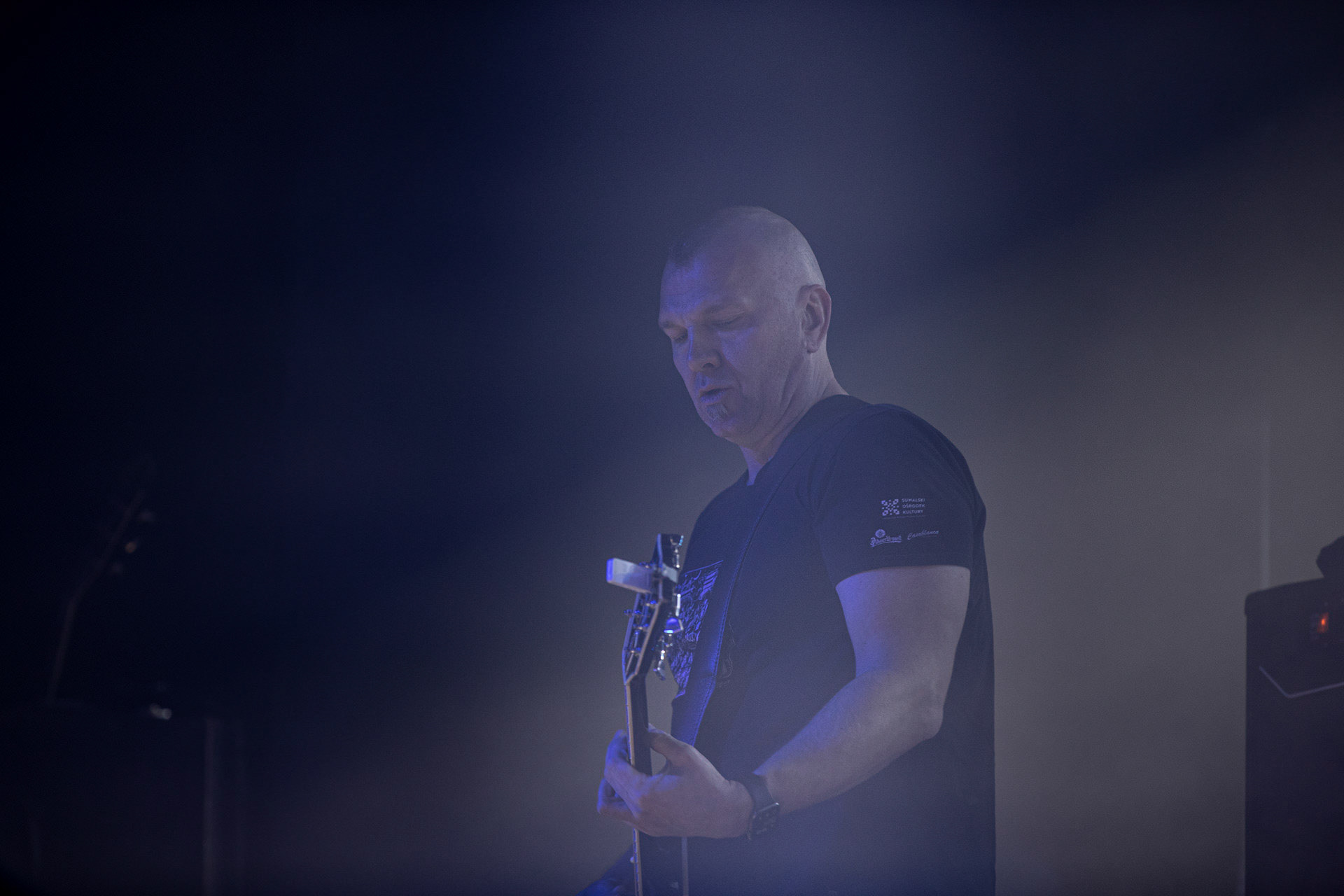 KULT - koncert Pomaranczowa Trasa 2021 - Warszawa Stodoła. 29 pazdziernika 2021. Wojciech Jablonski gitara, Rock, rock progresywny, rock alternatywny, punk, nowa fala, polski rock.fot. Andrzej kaziq Wasilkiewicz/Reporter