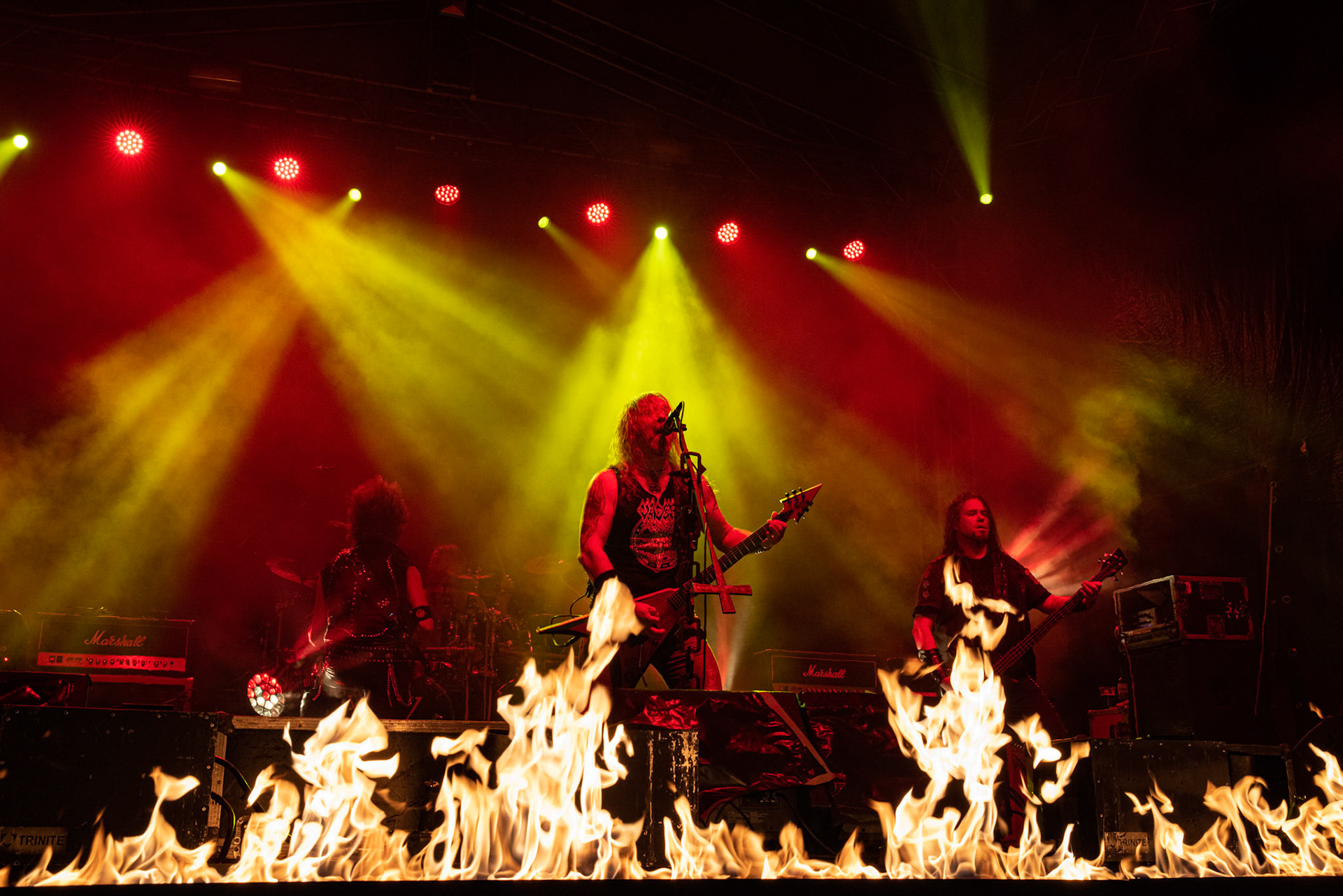 Vader - Death Metal - koncert w ramach Blitzkrieg MMXX warszawskia Progresja, Peter: Guitar + VocalsPajak: GuitarHal: BassJames: Drumsfot. Andrzej kaziq Wasilkiewicz/Reporter